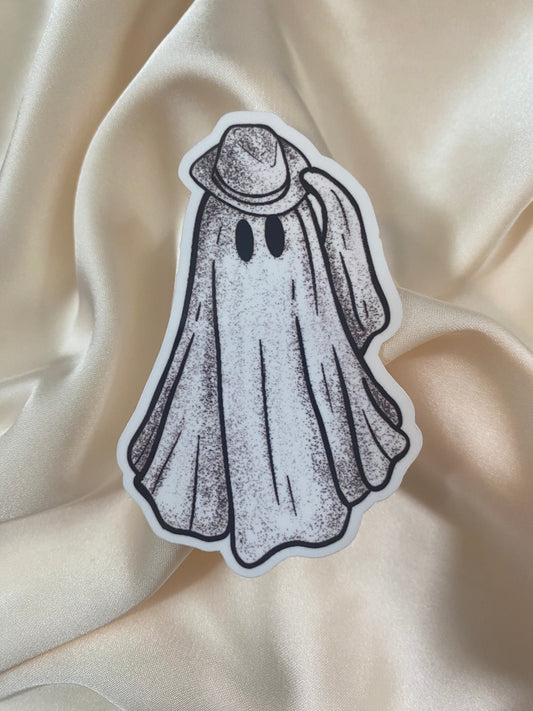Howdy Ghost Sticker