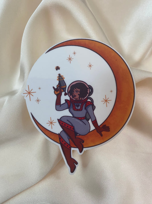 Space Girl Sticker
