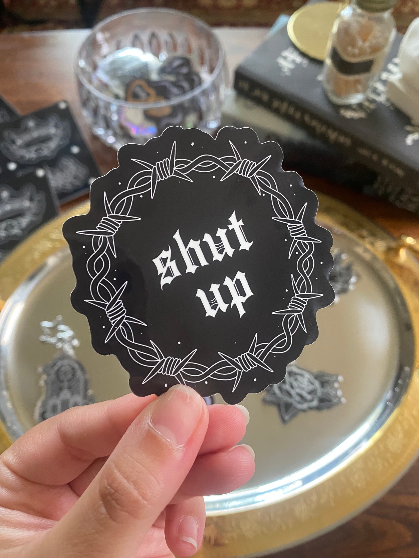 Shut Up Sticker