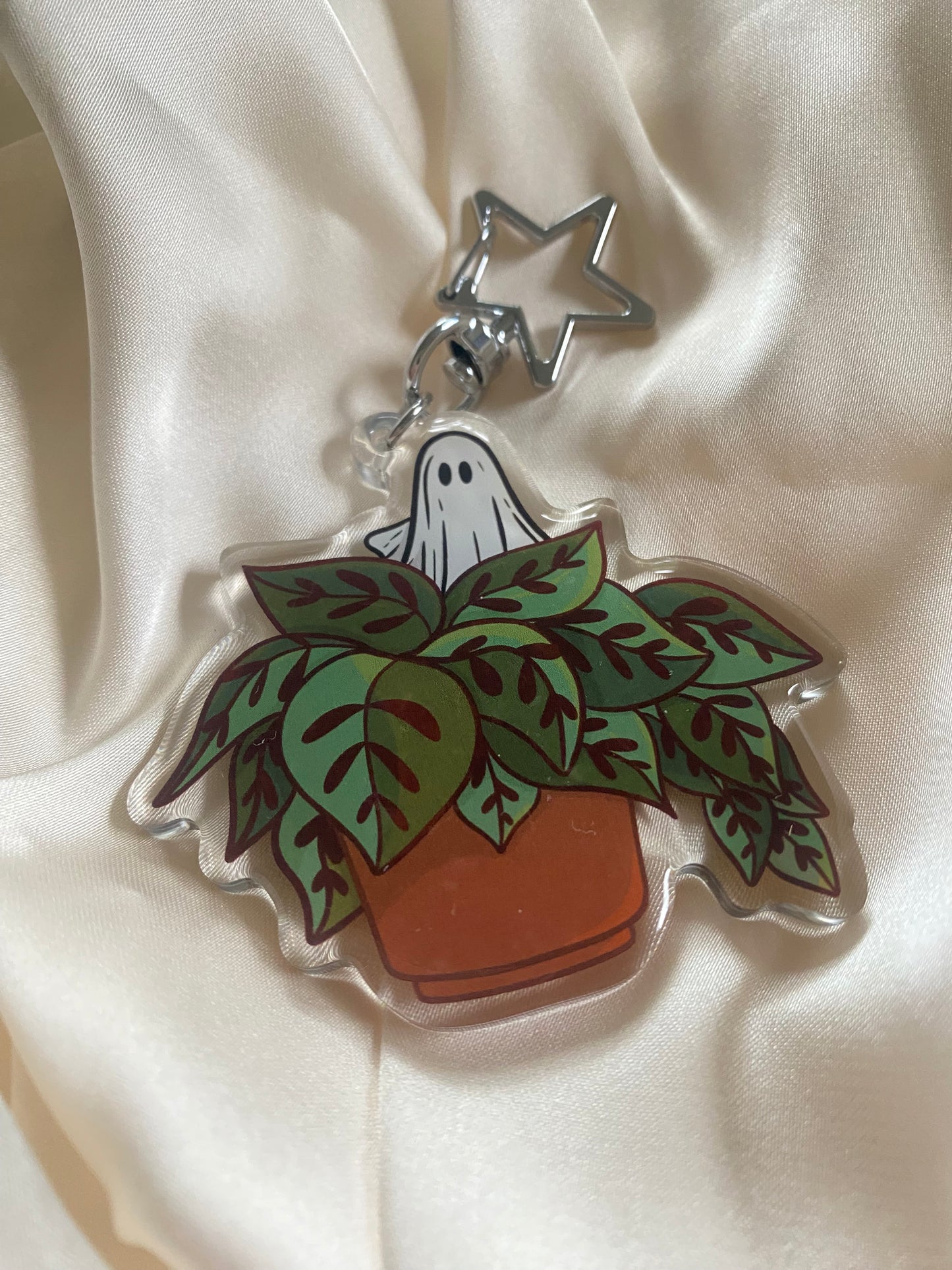 Plant Ghost Keychain