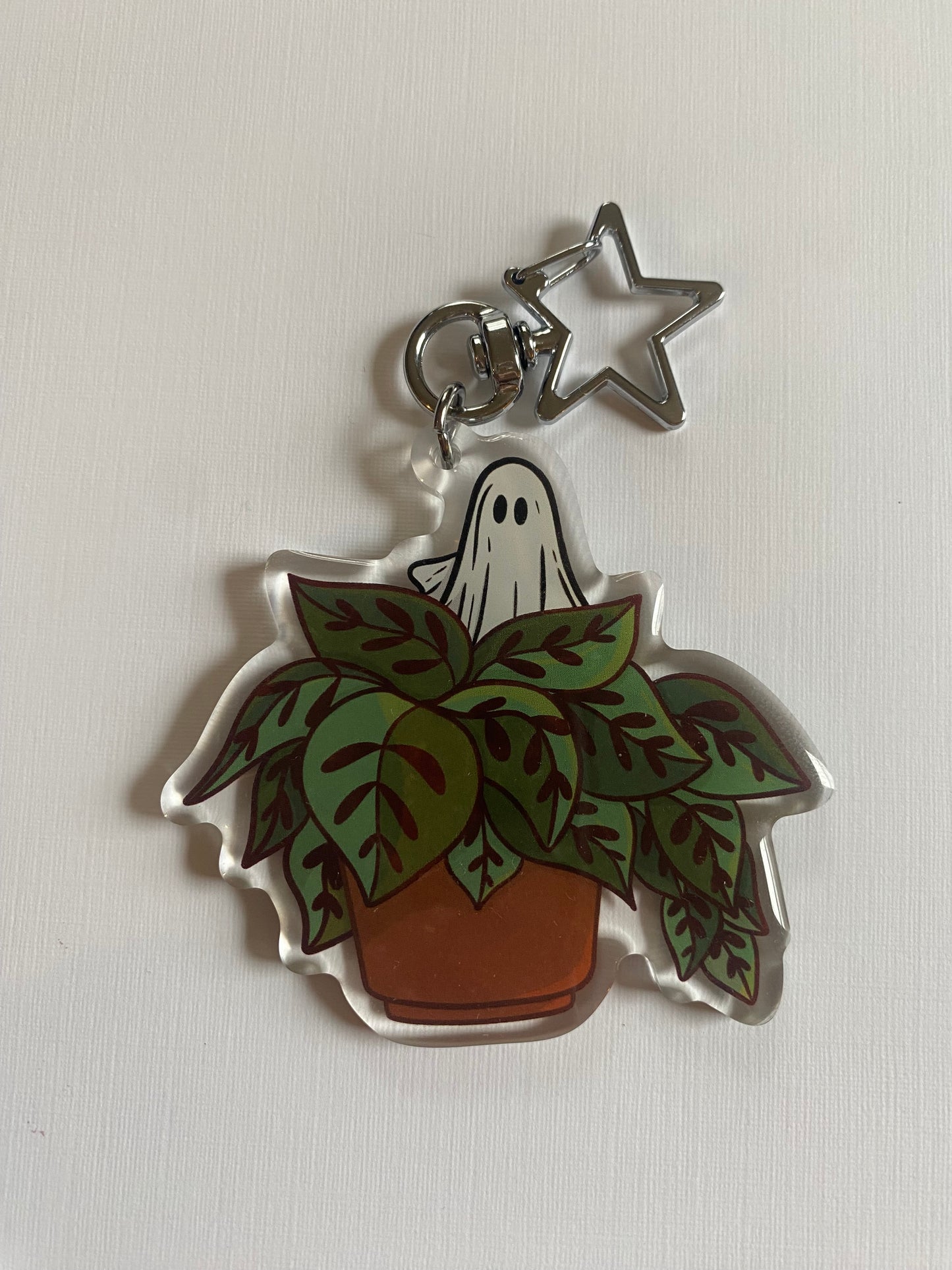 Plant Ghost Keychain