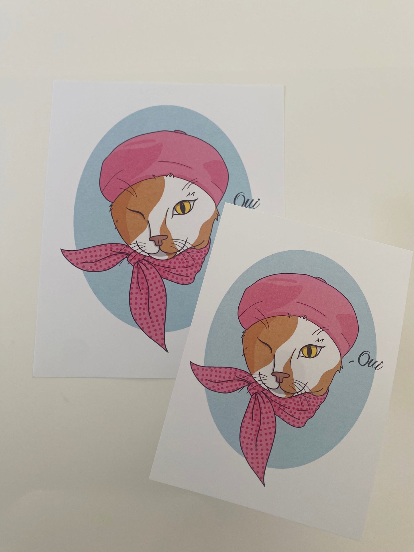 French Cat Print 5x7