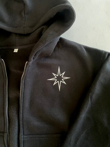 Jaguar Fleeced Zip-up Cropped Hoodie PREORDER