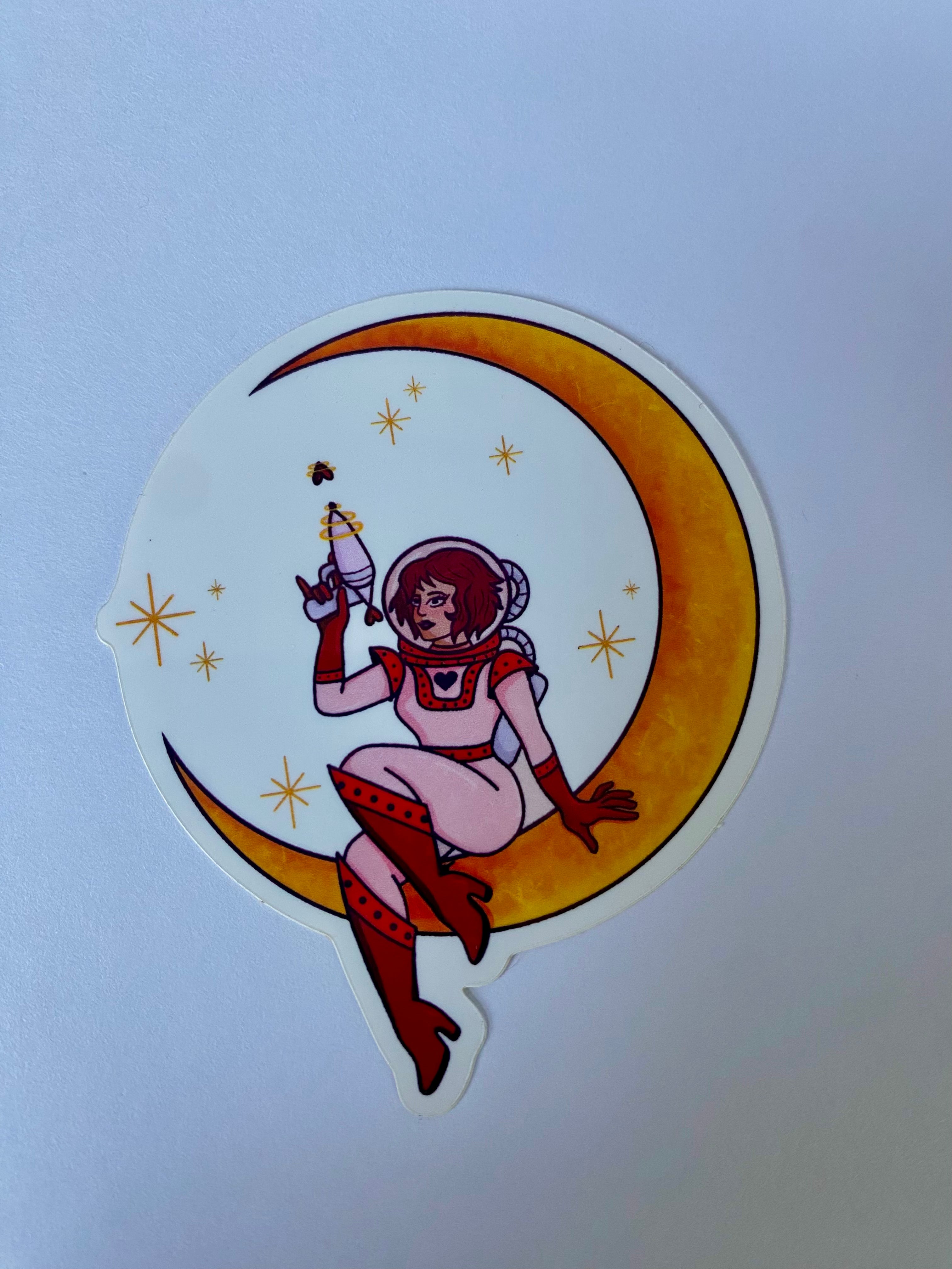 Space Girl Sticker