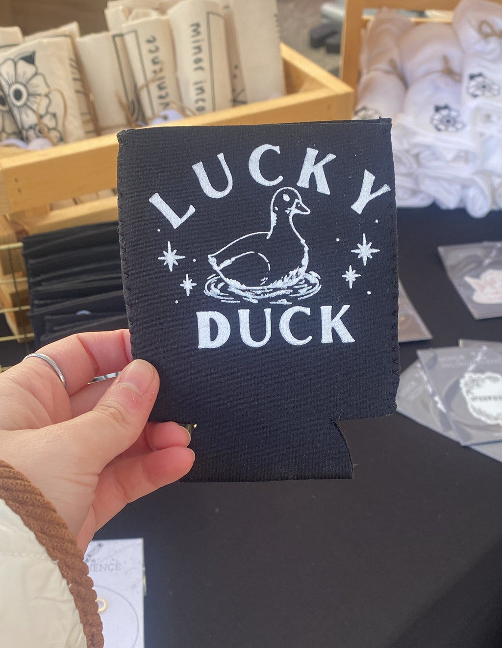 Lucky Duck Koozie