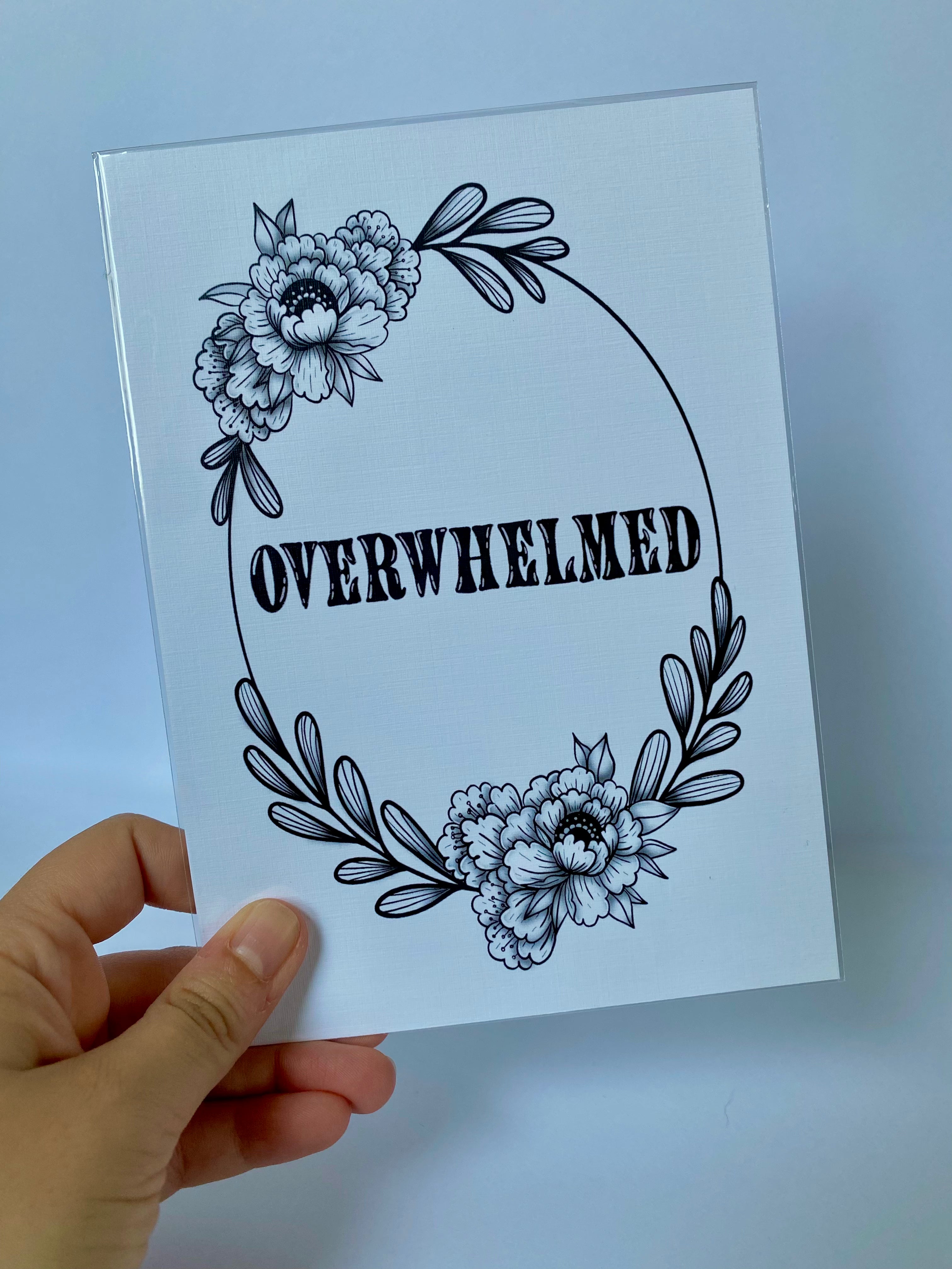Overwhelmed Print