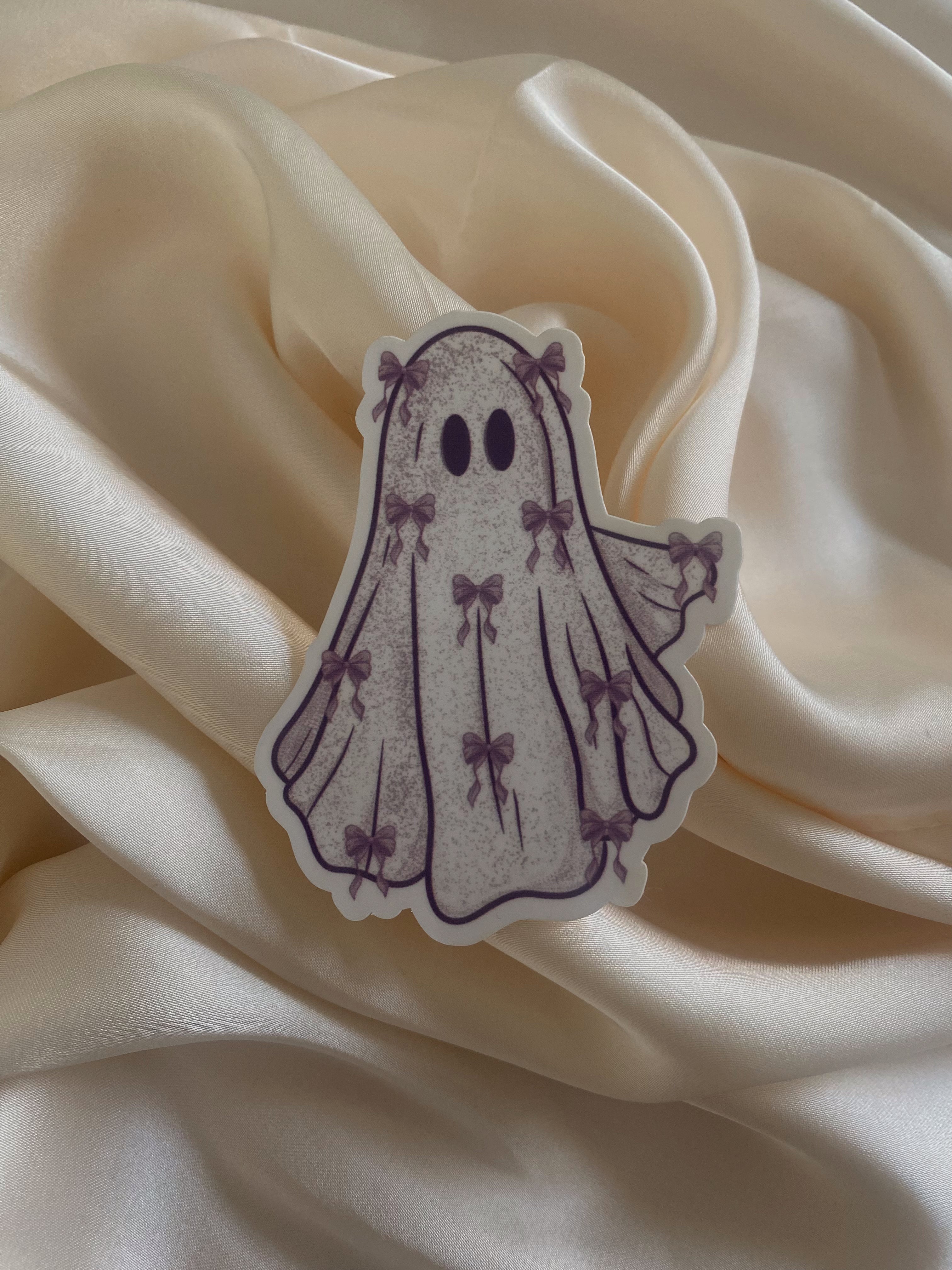 Bow Ghost Sticker