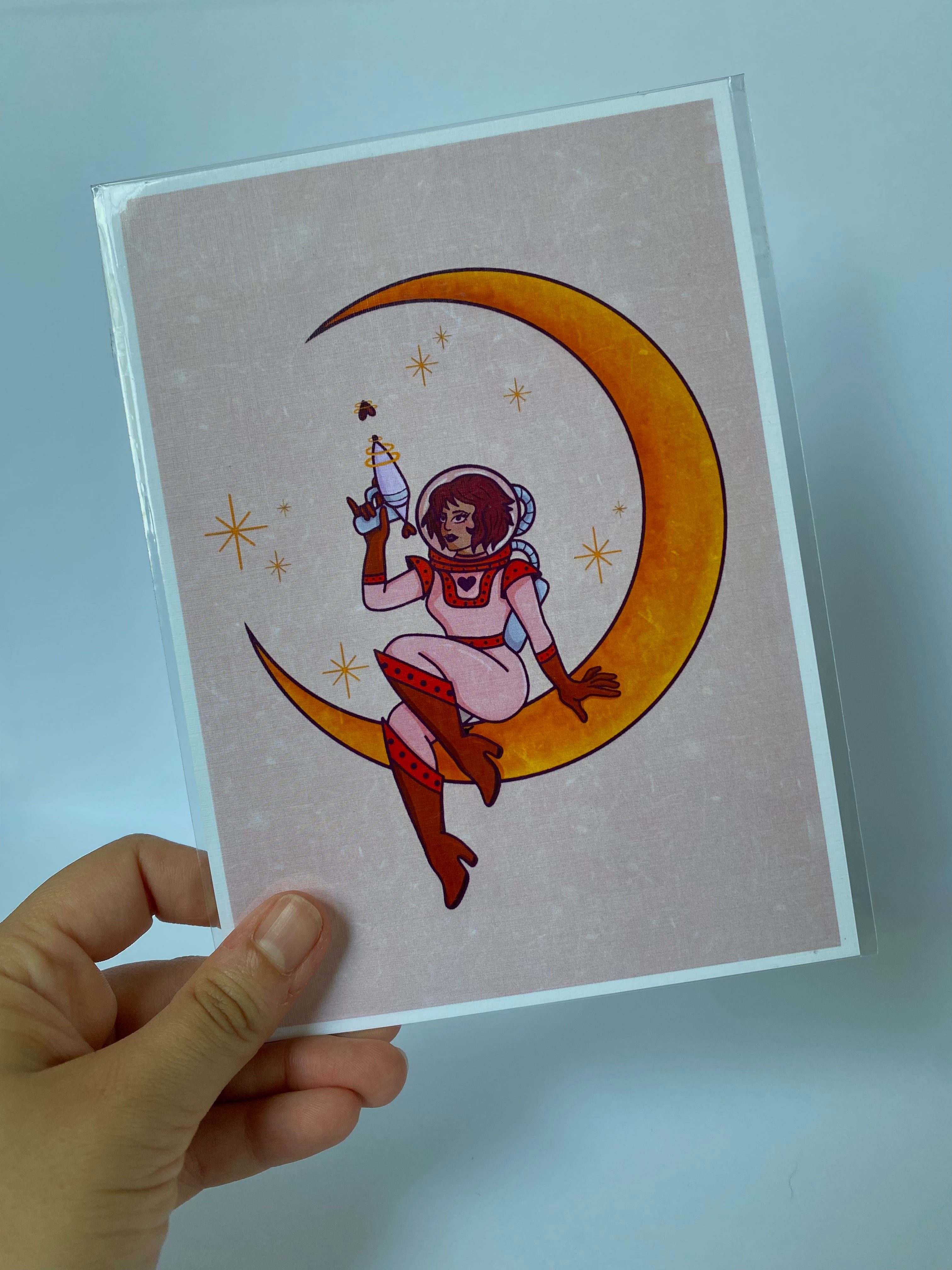 Space Girl Print