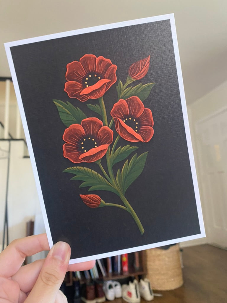 Red Poppy Print