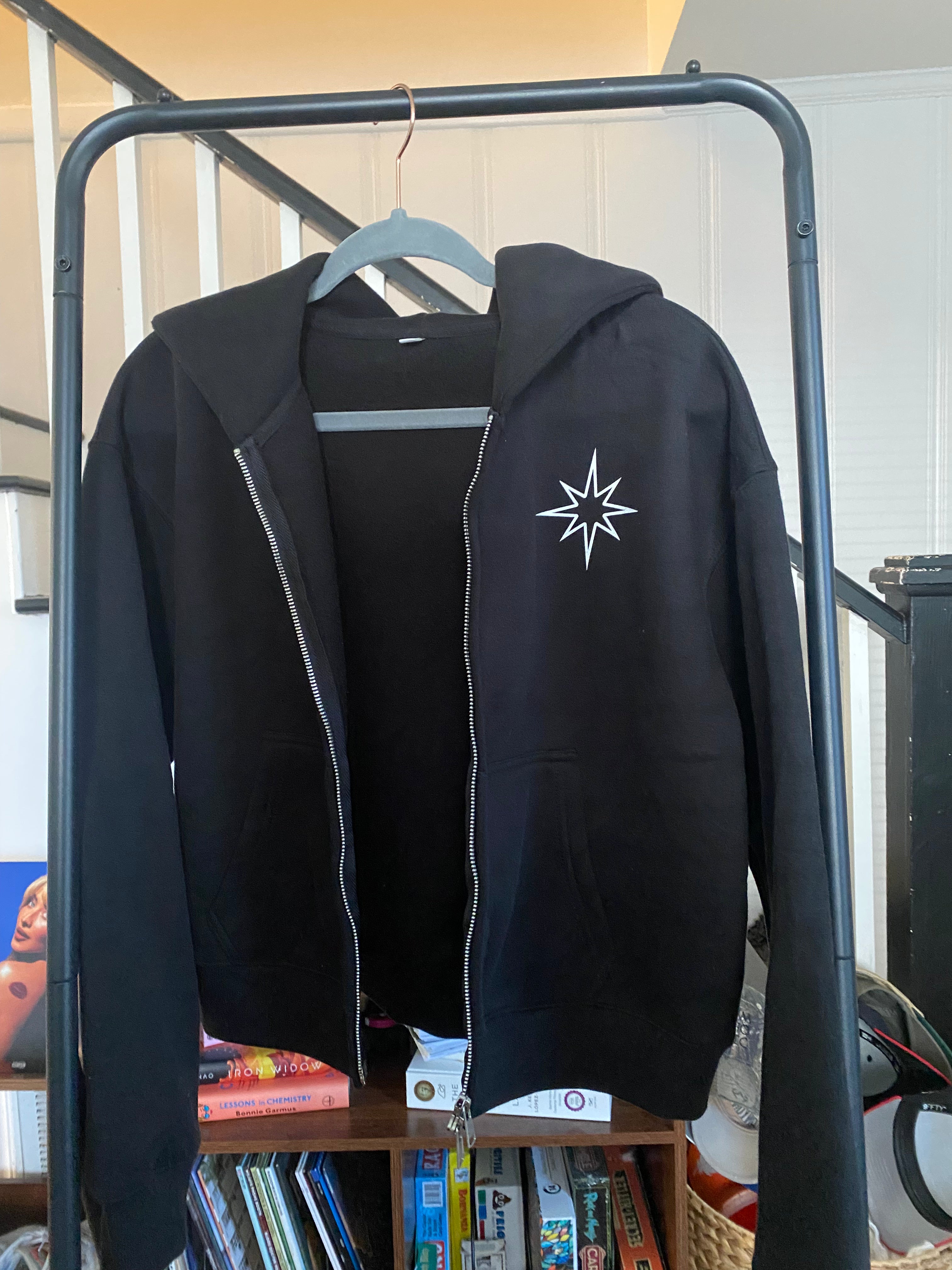 Jaguar Fleeced Zip-up Cropped Hoodie PREORDER