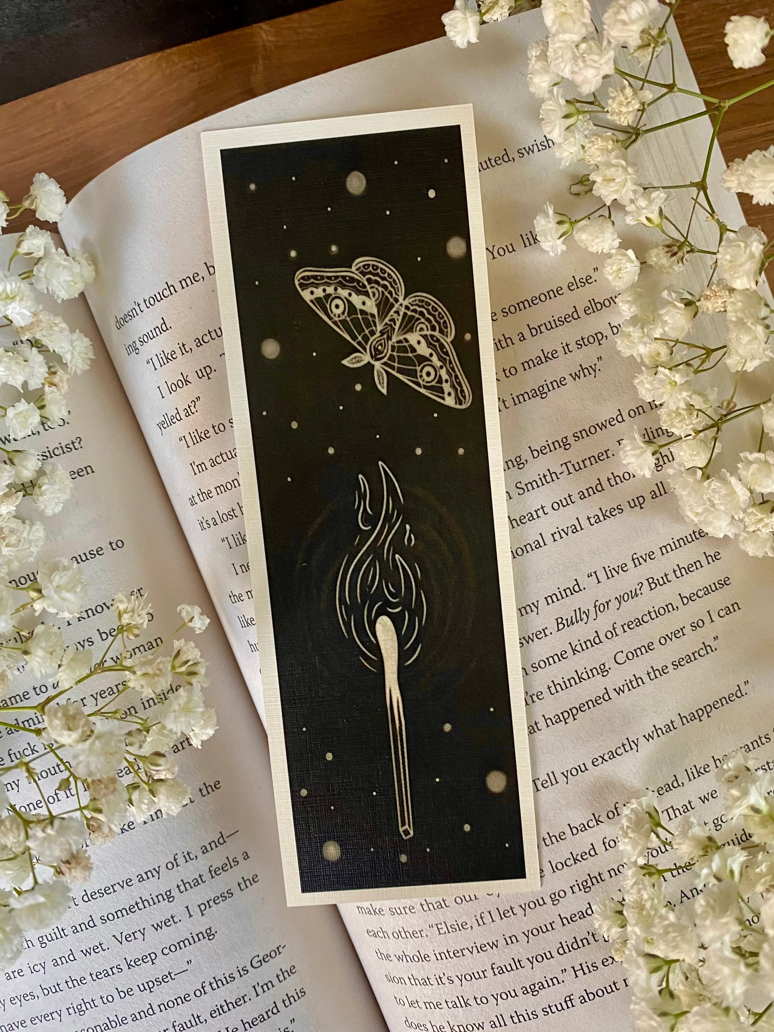 Moth to a Flame Bookmark