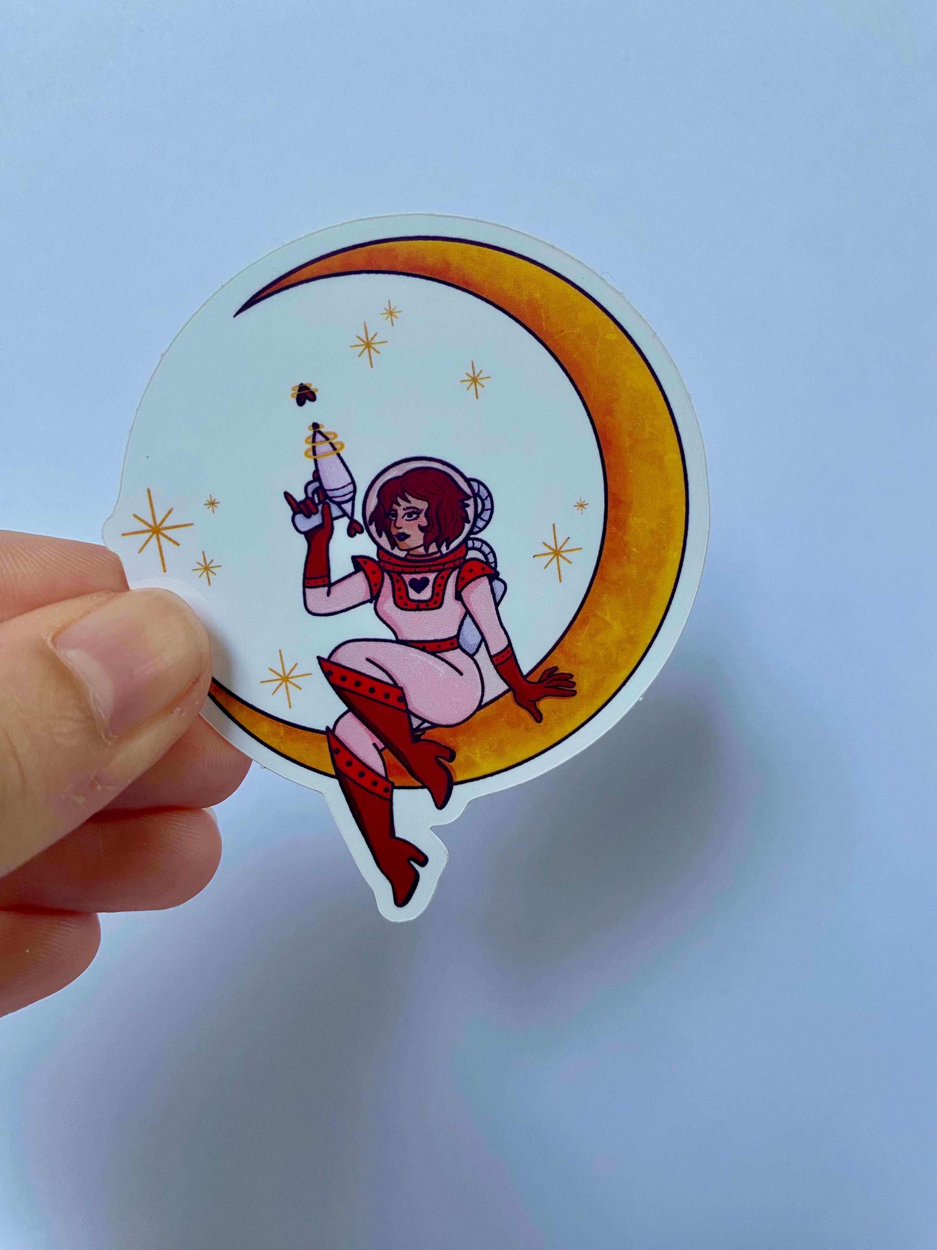 Space Girl Sticker