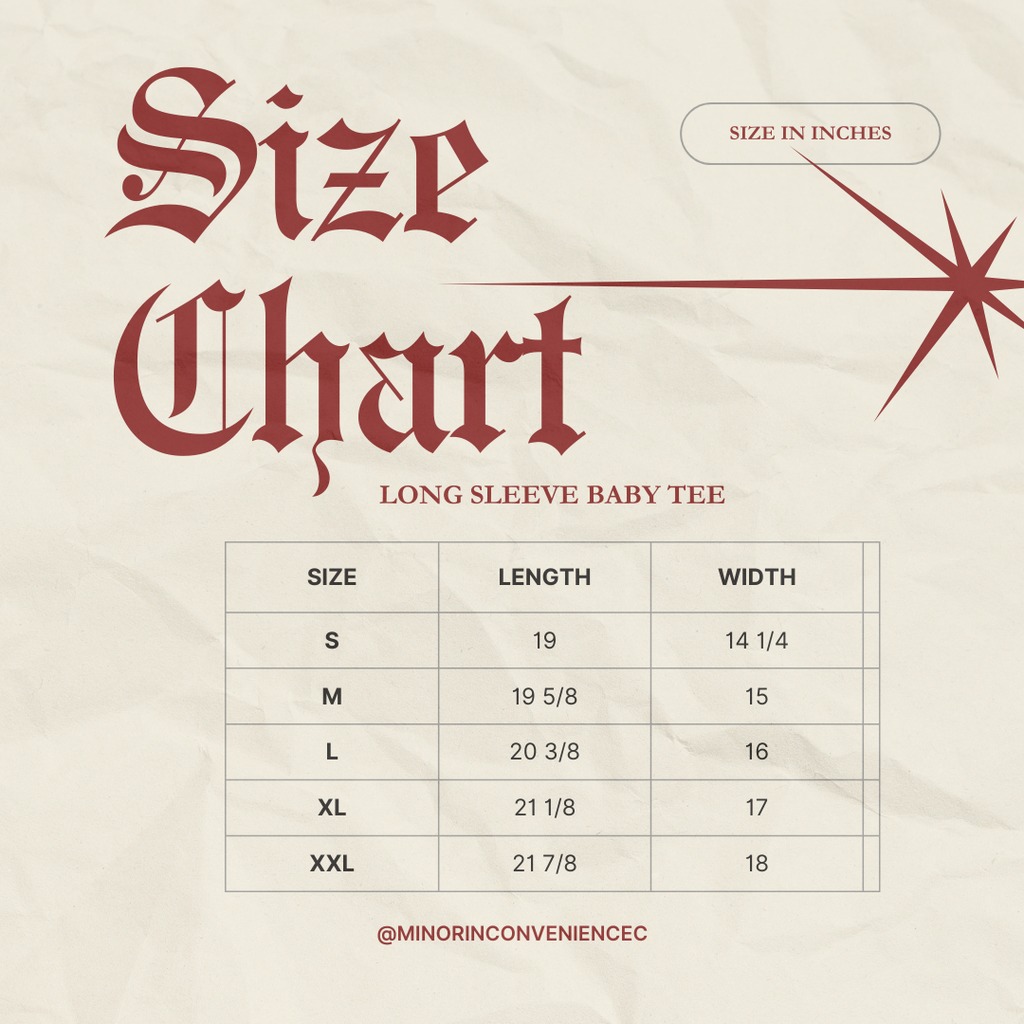 Dagger Long Sleeve Baby Tee