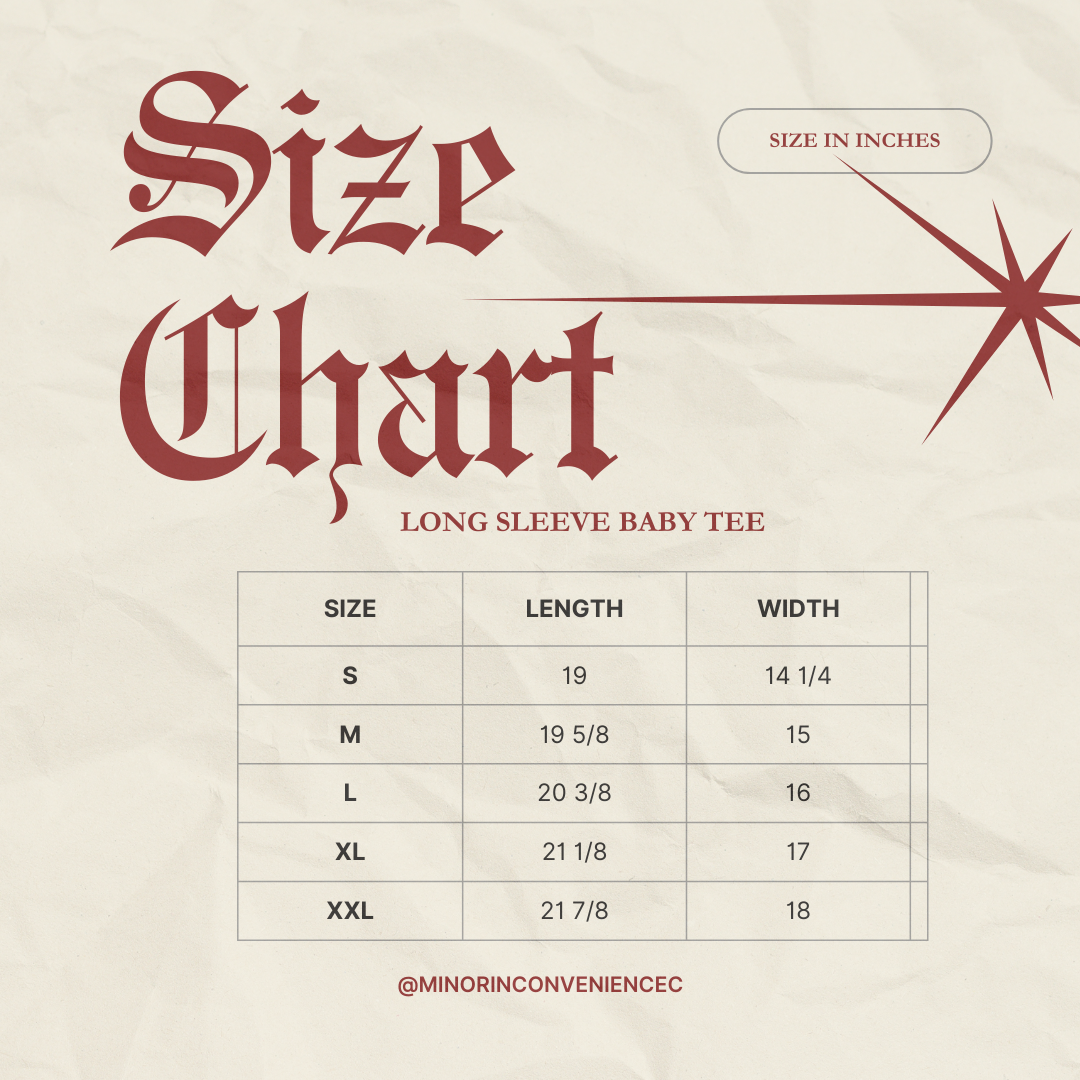 Dagger Long Sleeve Baby Tee