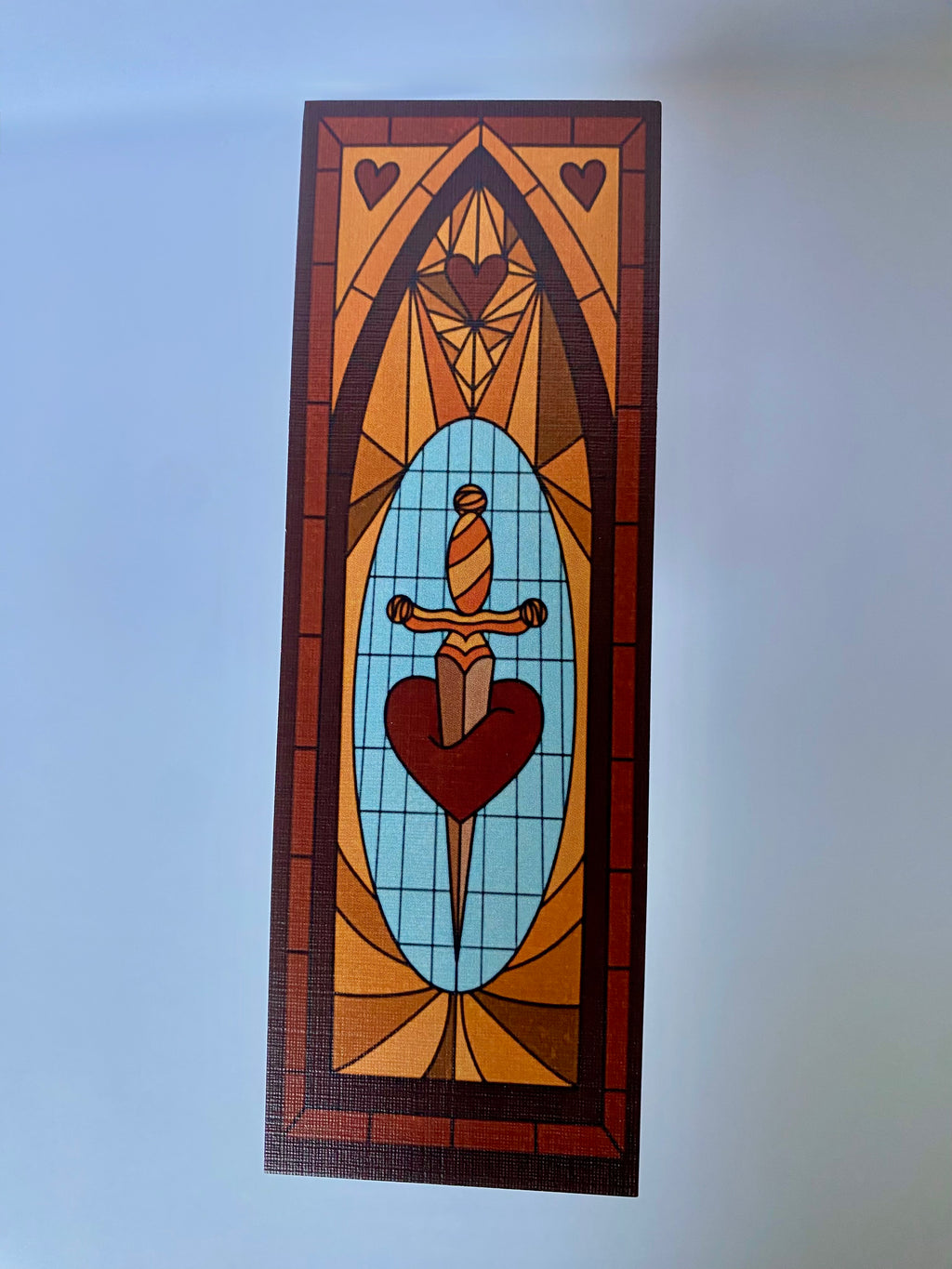 Stain Glass Heart Bookmark