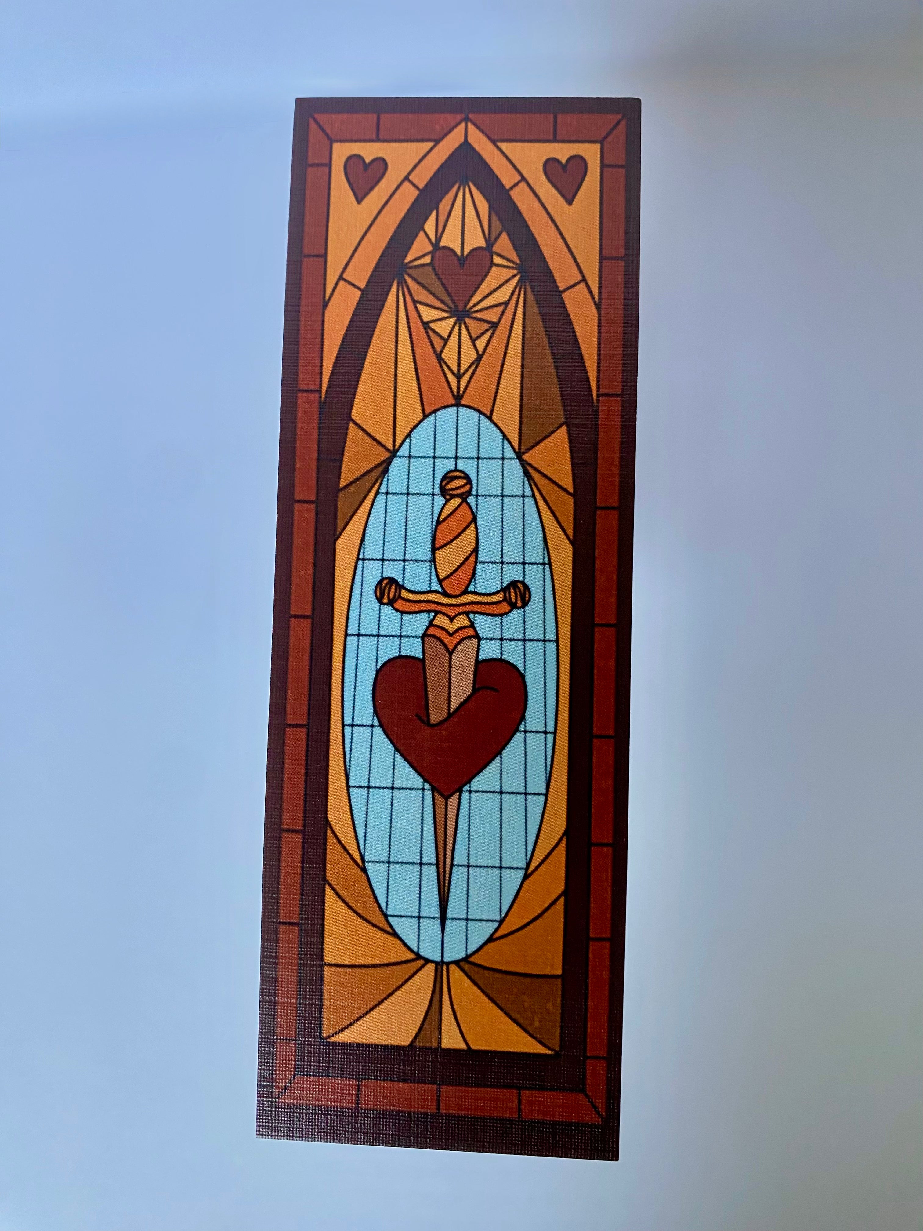 Stain Glass Heart Bookmark