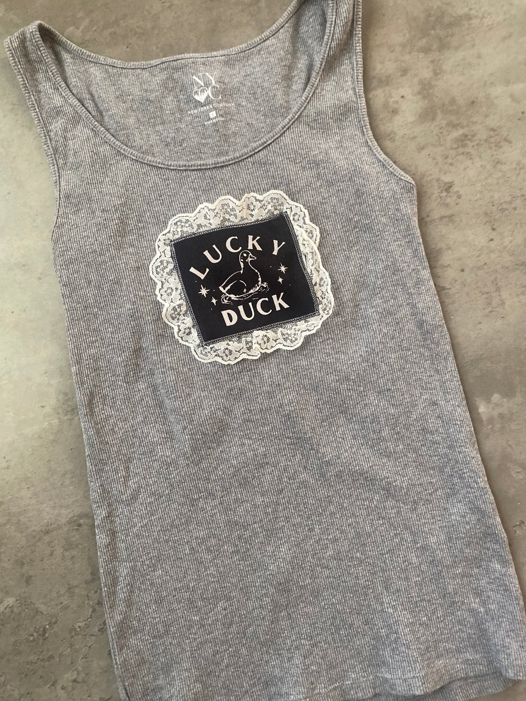 Upcycled Lace patch work tank