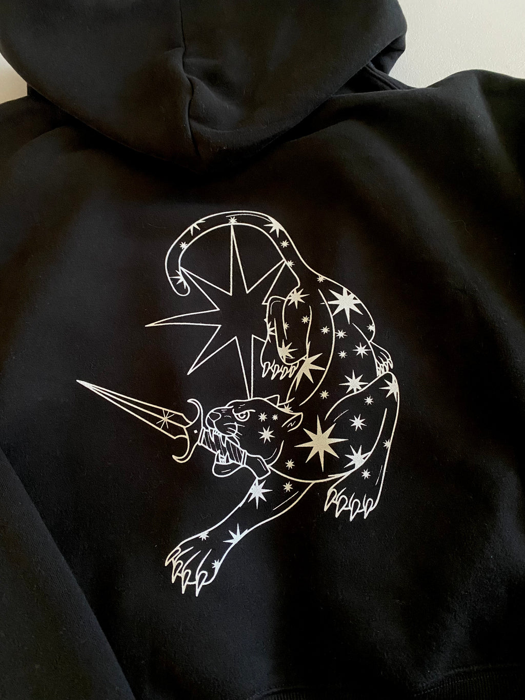 Jaguar Fleeced Zip-up Cropped Hoodie PREORDER