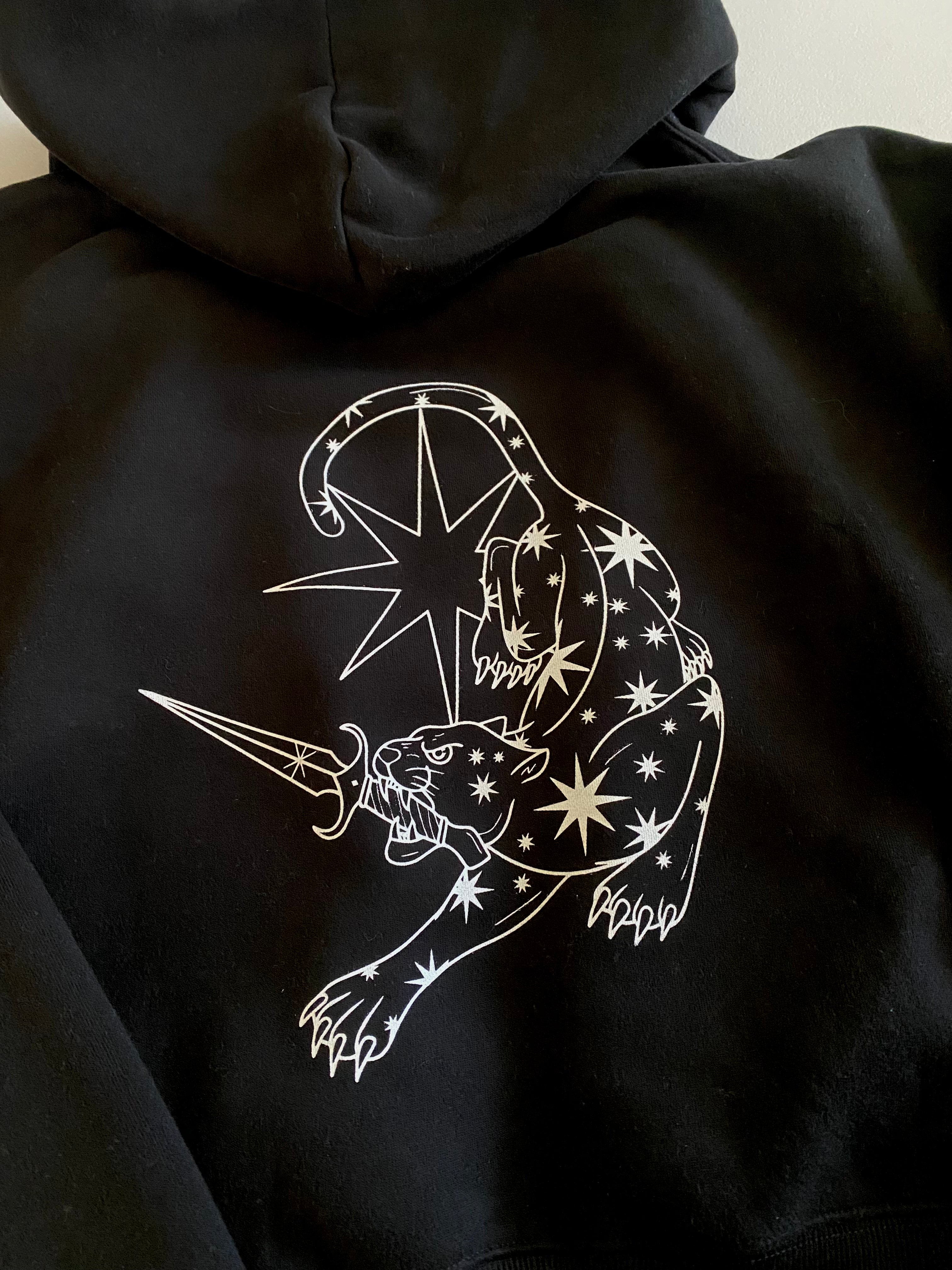 Jaguar Fleeced Zip-up Cropped Hoodie PREORDER