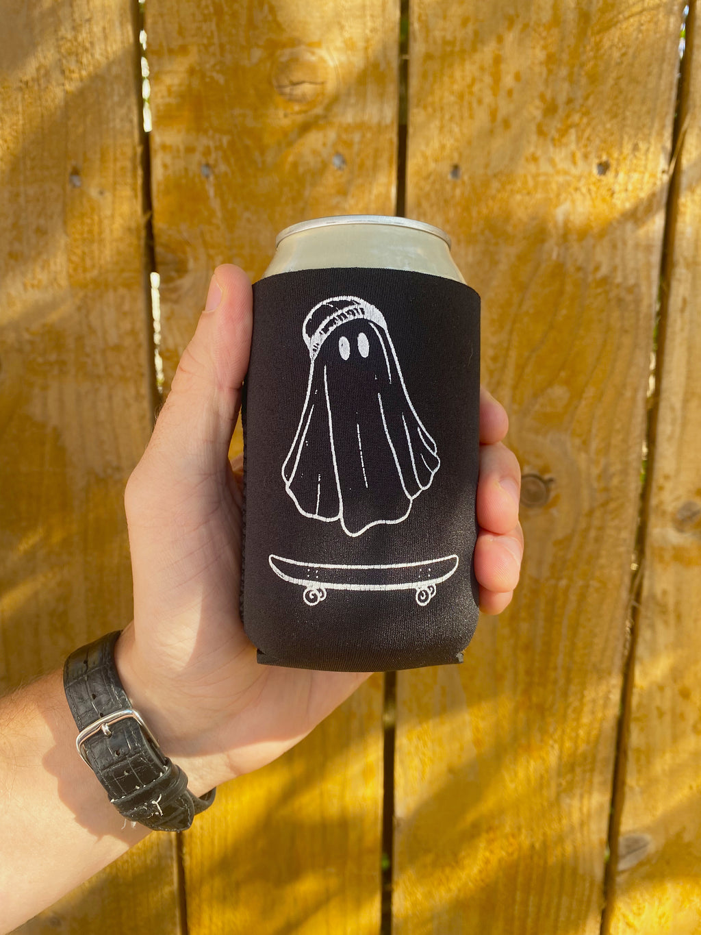 Skate Ghost Koozie