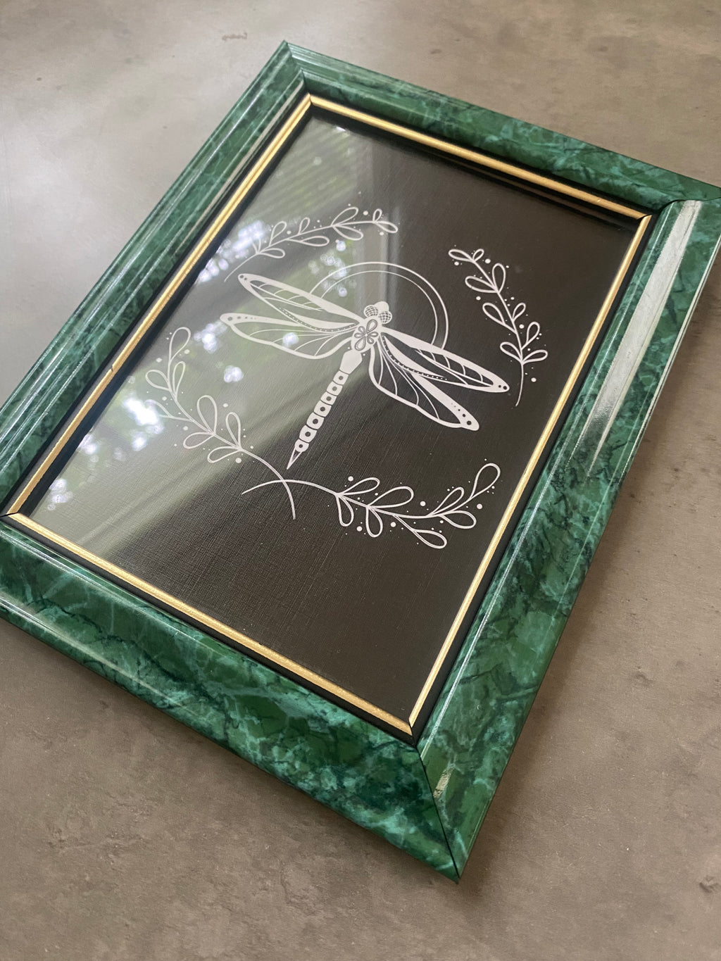 Framed Dragonfly Print