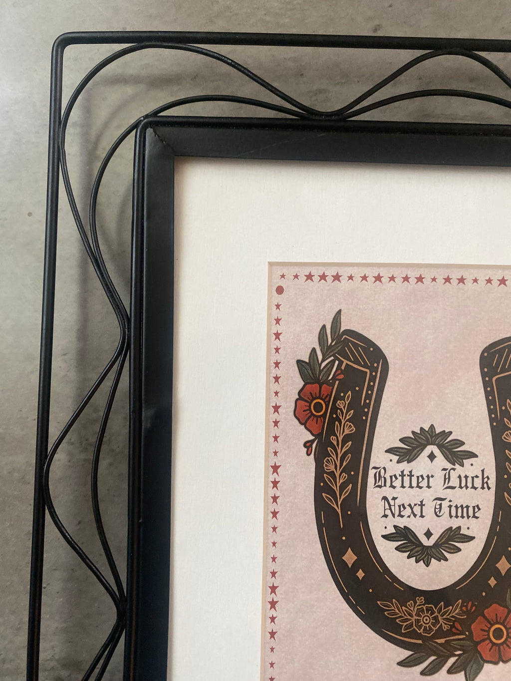 Framed Better Luck Next Time Print
