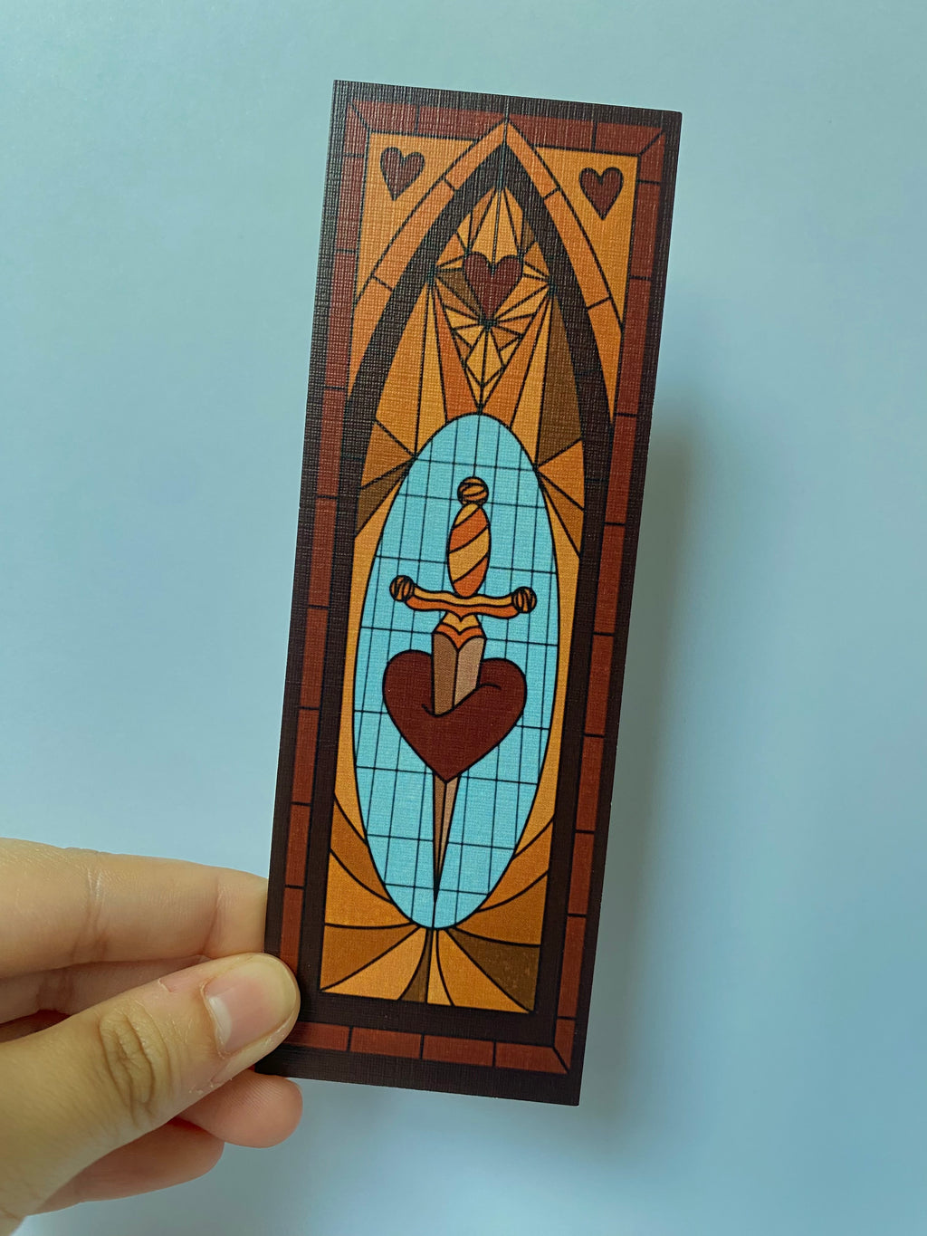 Stain Glass Heart Bookmark
