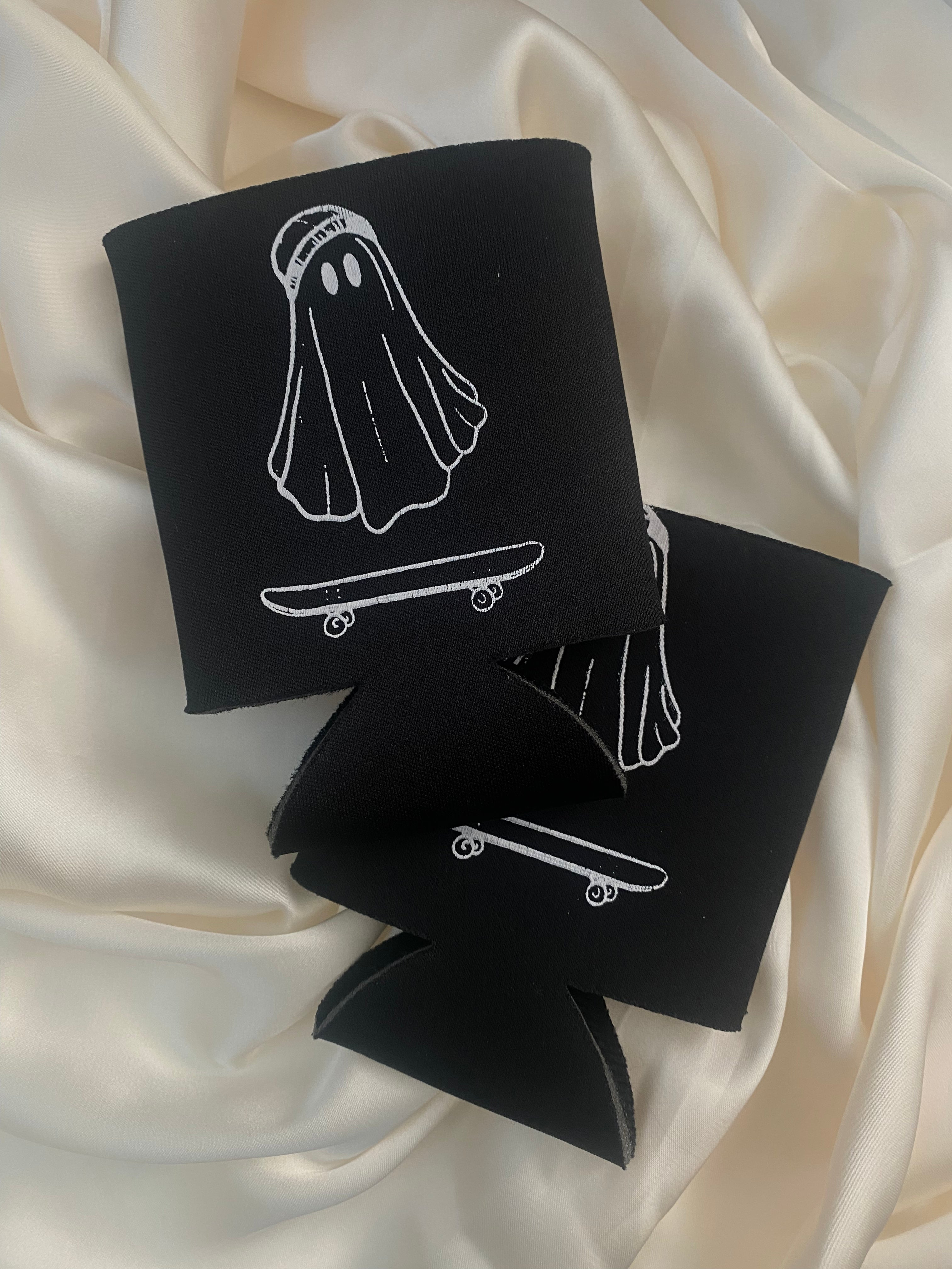 Skate Ghost Koozie