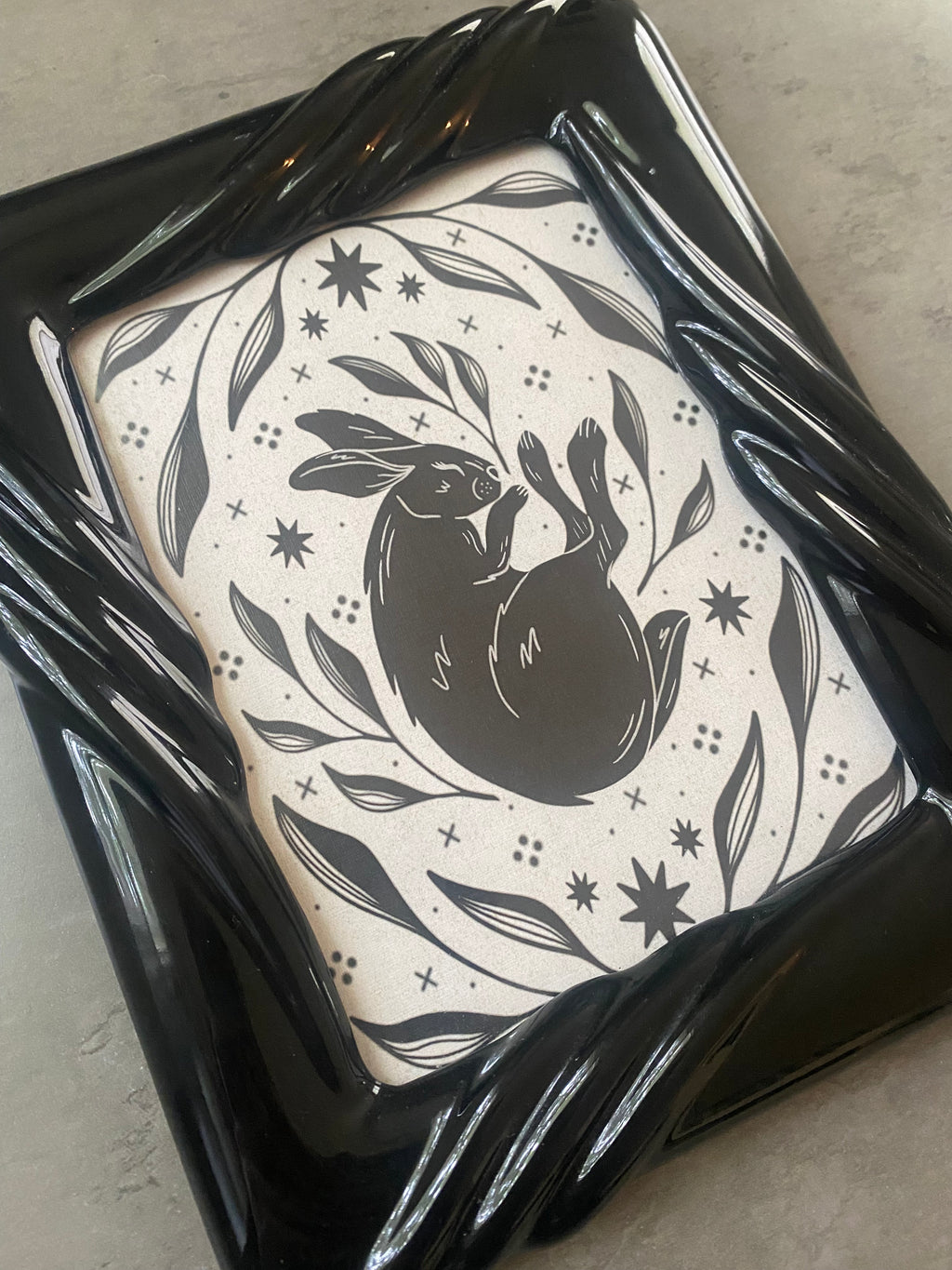 Framed Bunny Print