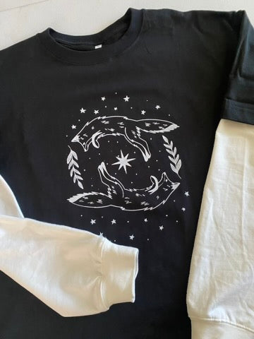 Fox Layered Contrast Sleeve Tee PREORDER
