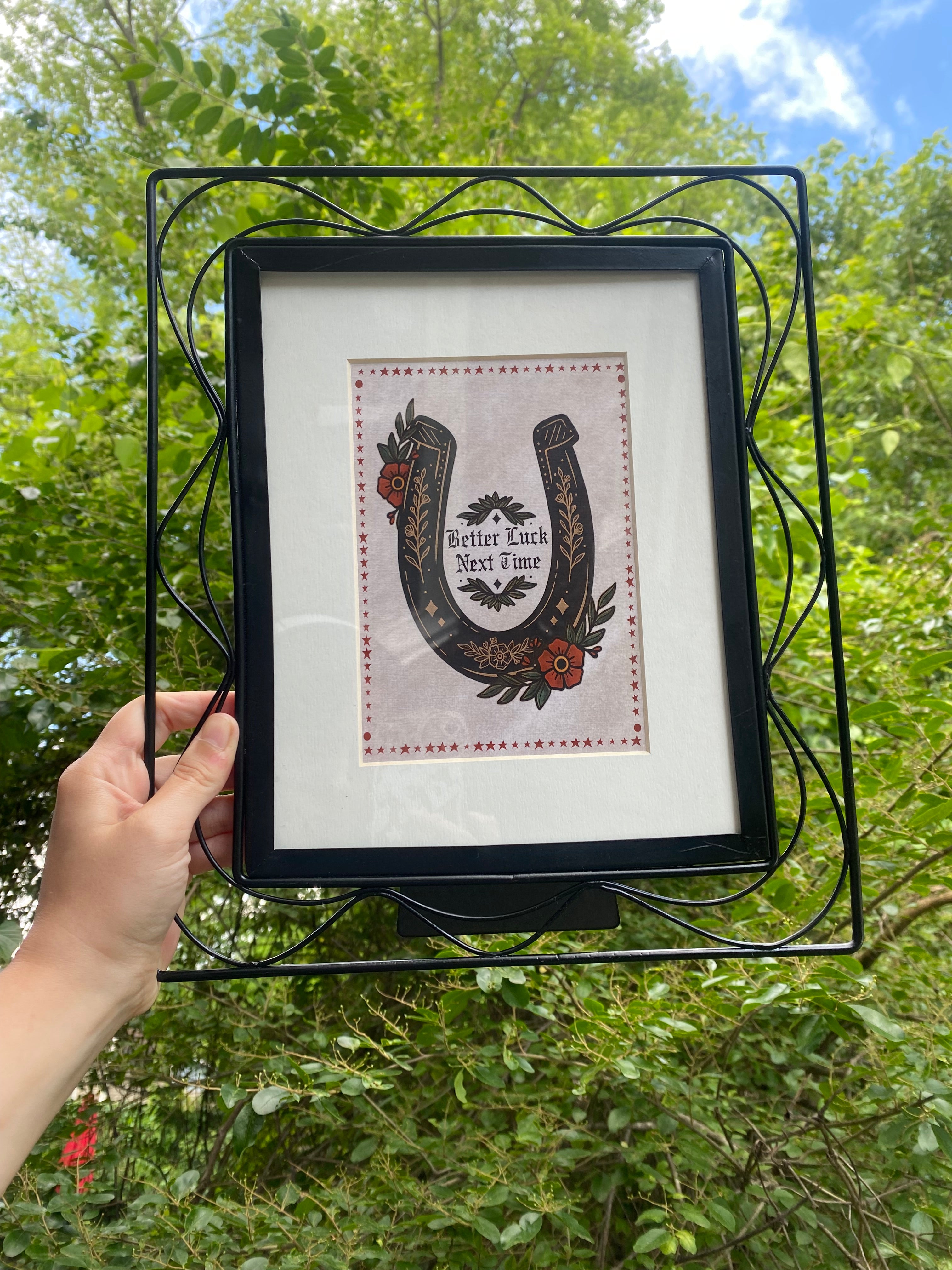 Framed Better Luck Next Time Print