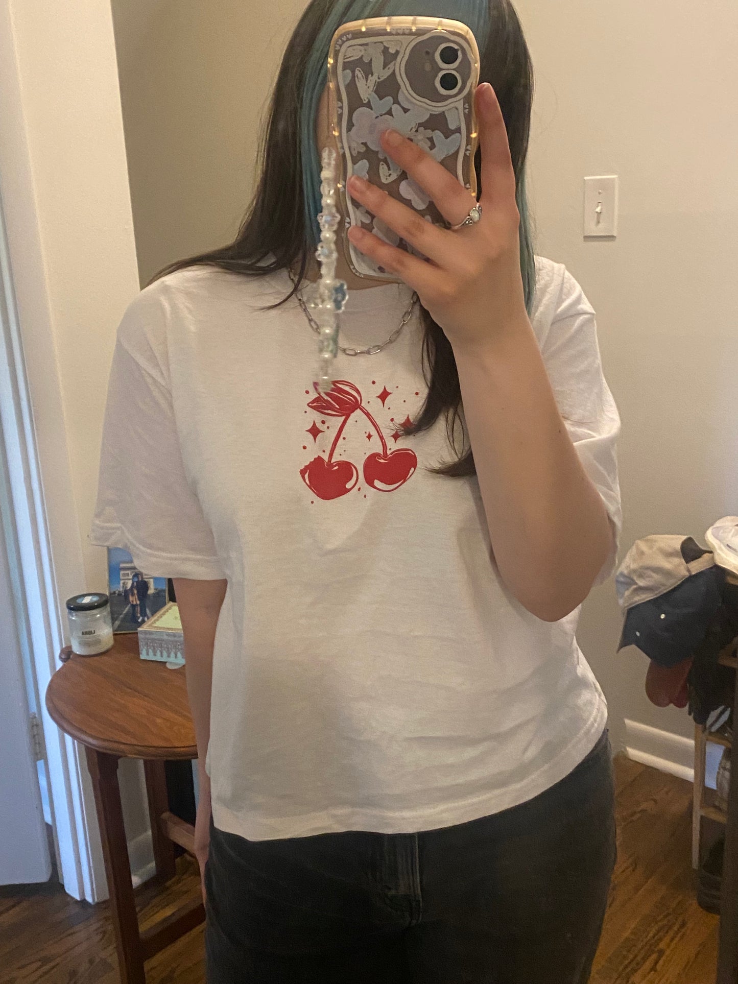 Cropped Cherry Tee