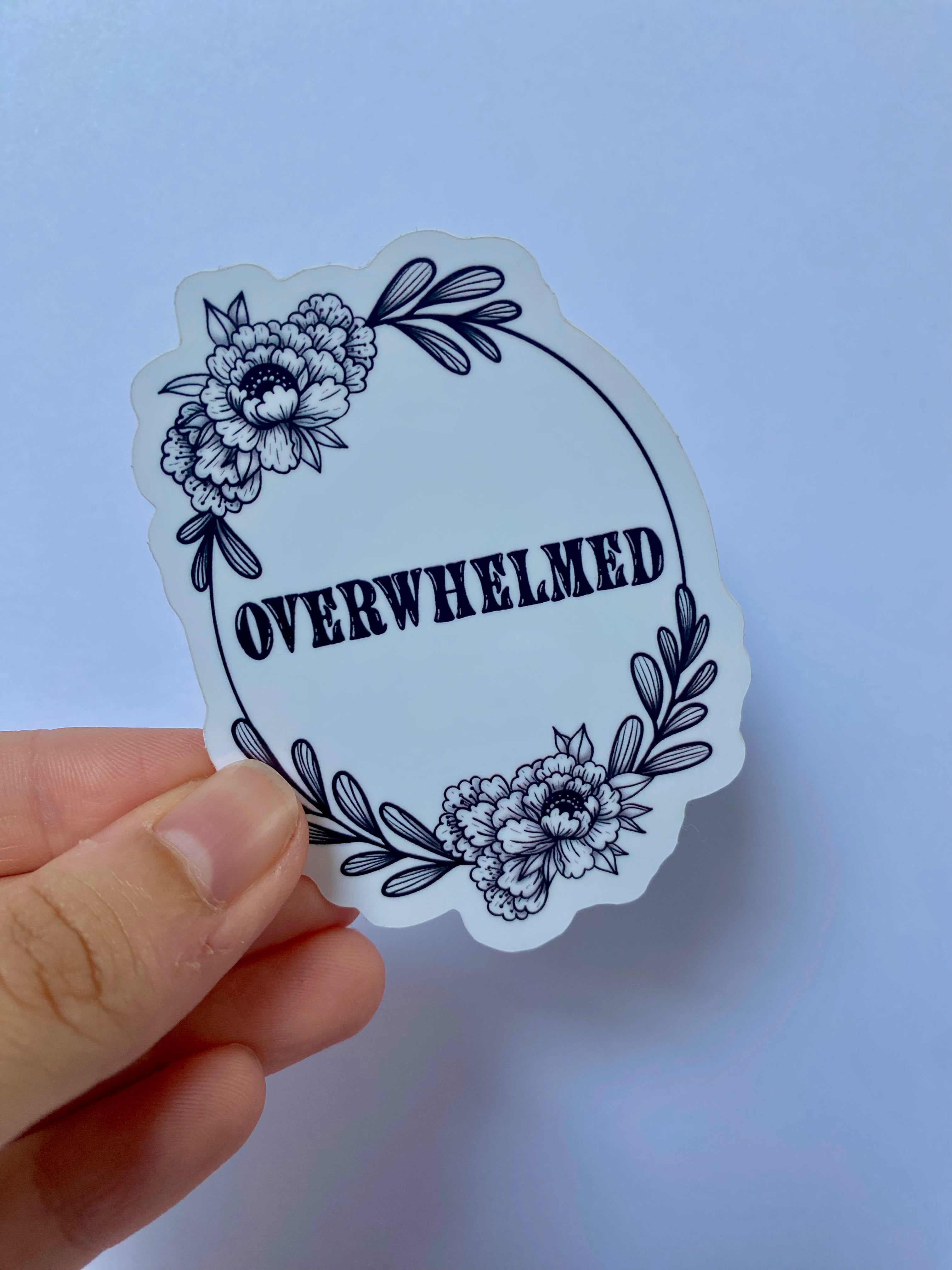 Overwhelmed Sticker