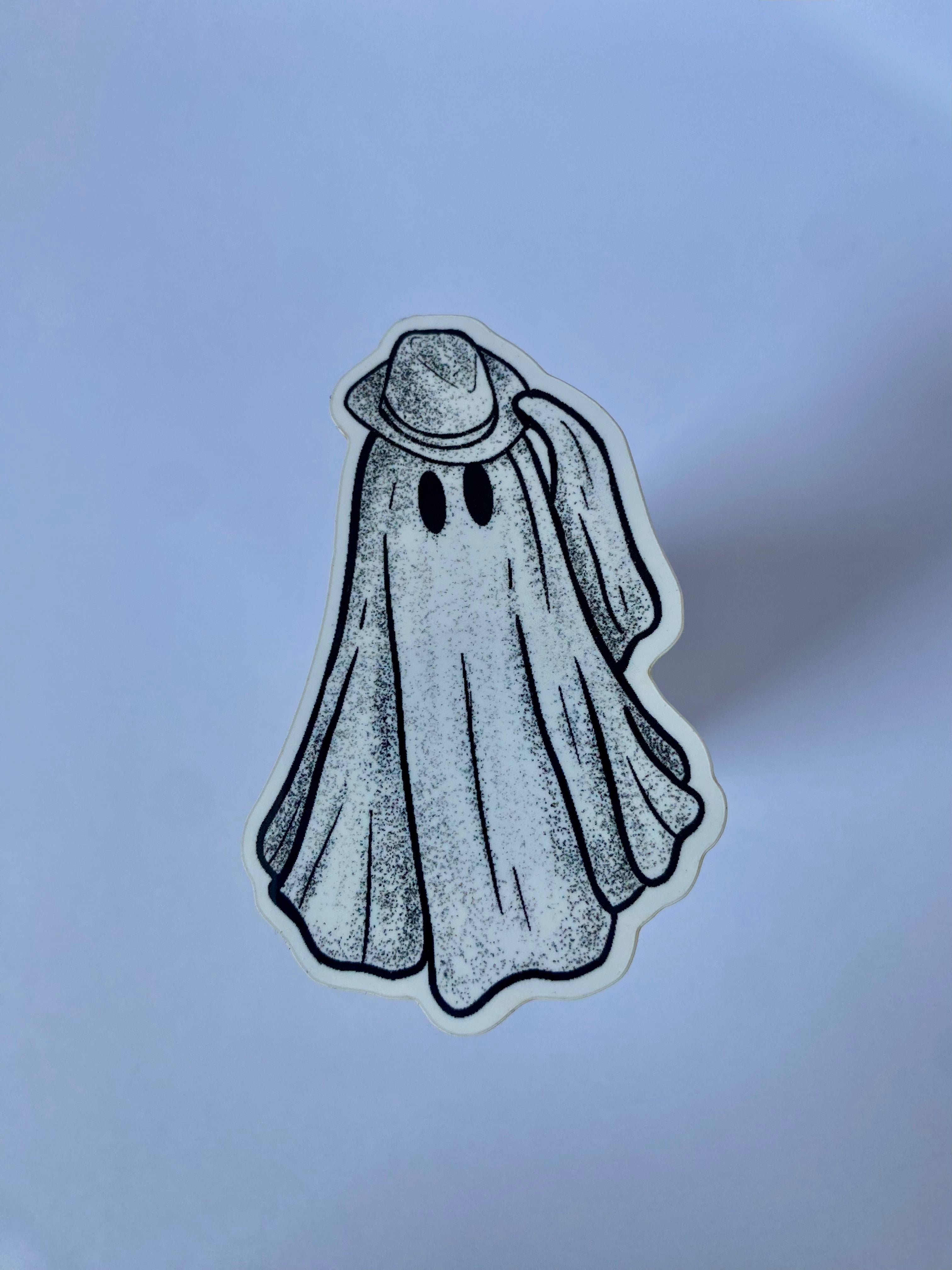 Howdy Ghost Sticker