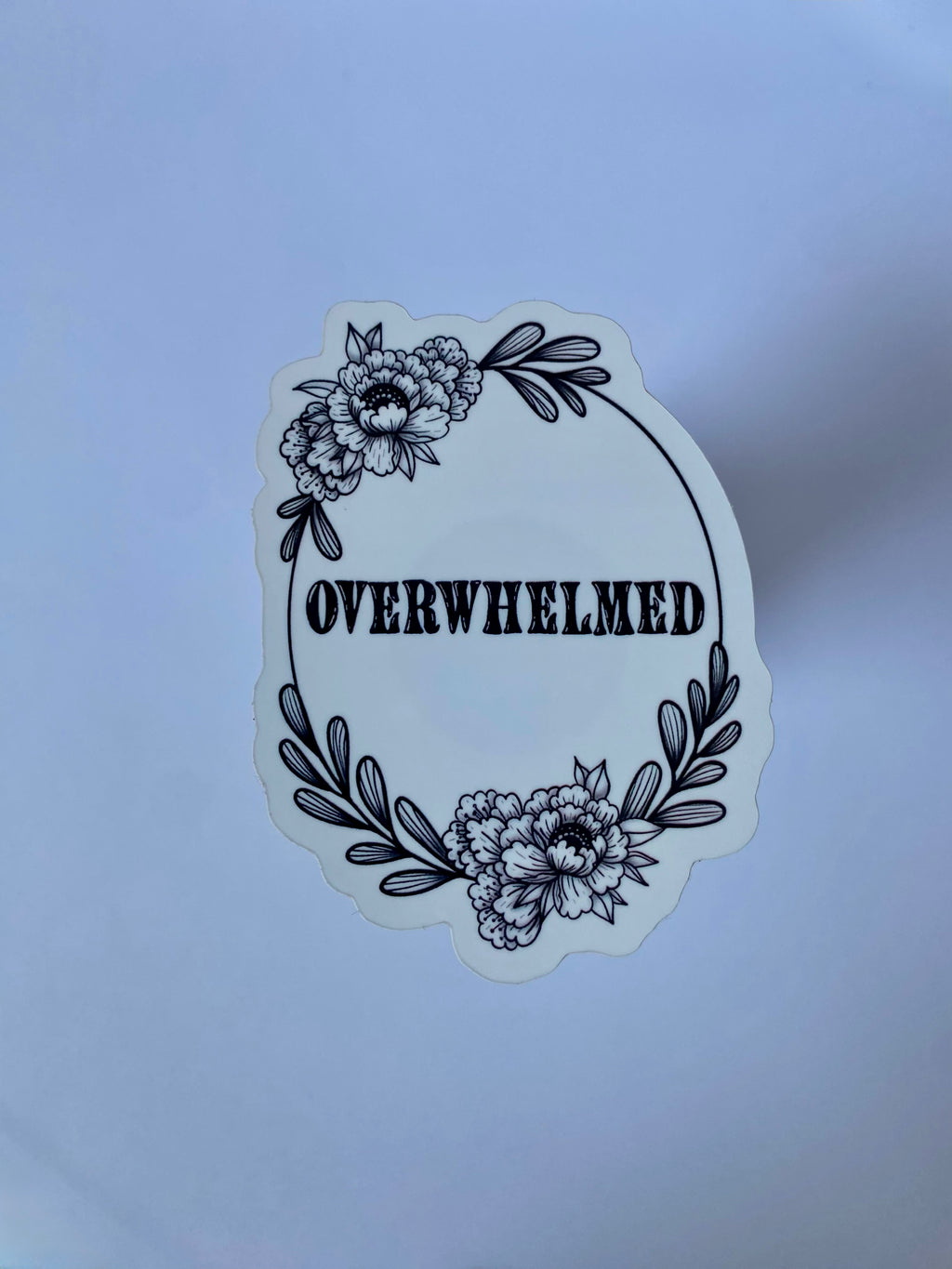 Overwhelmed Sticker