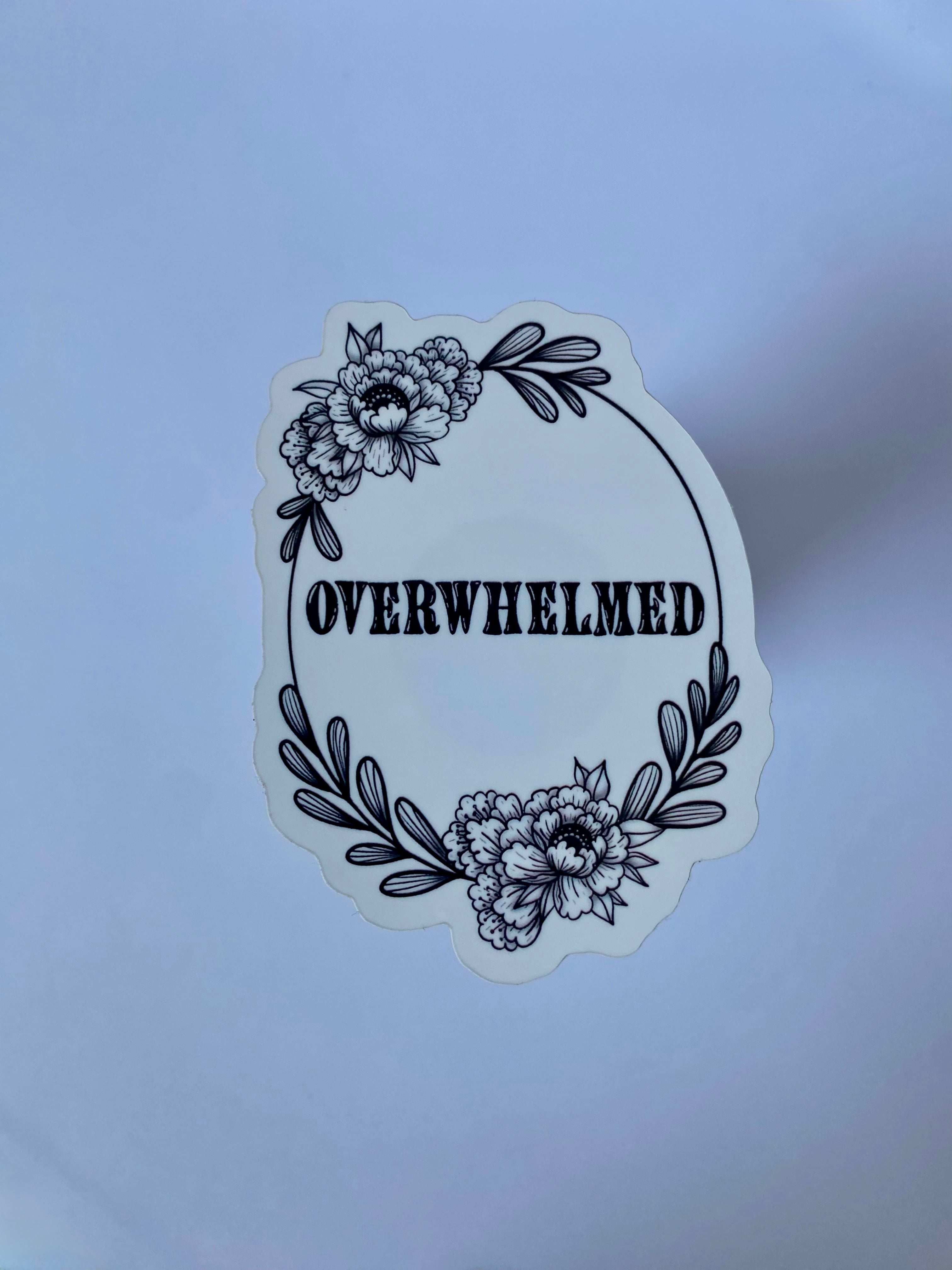 Overwhelmed Sticker