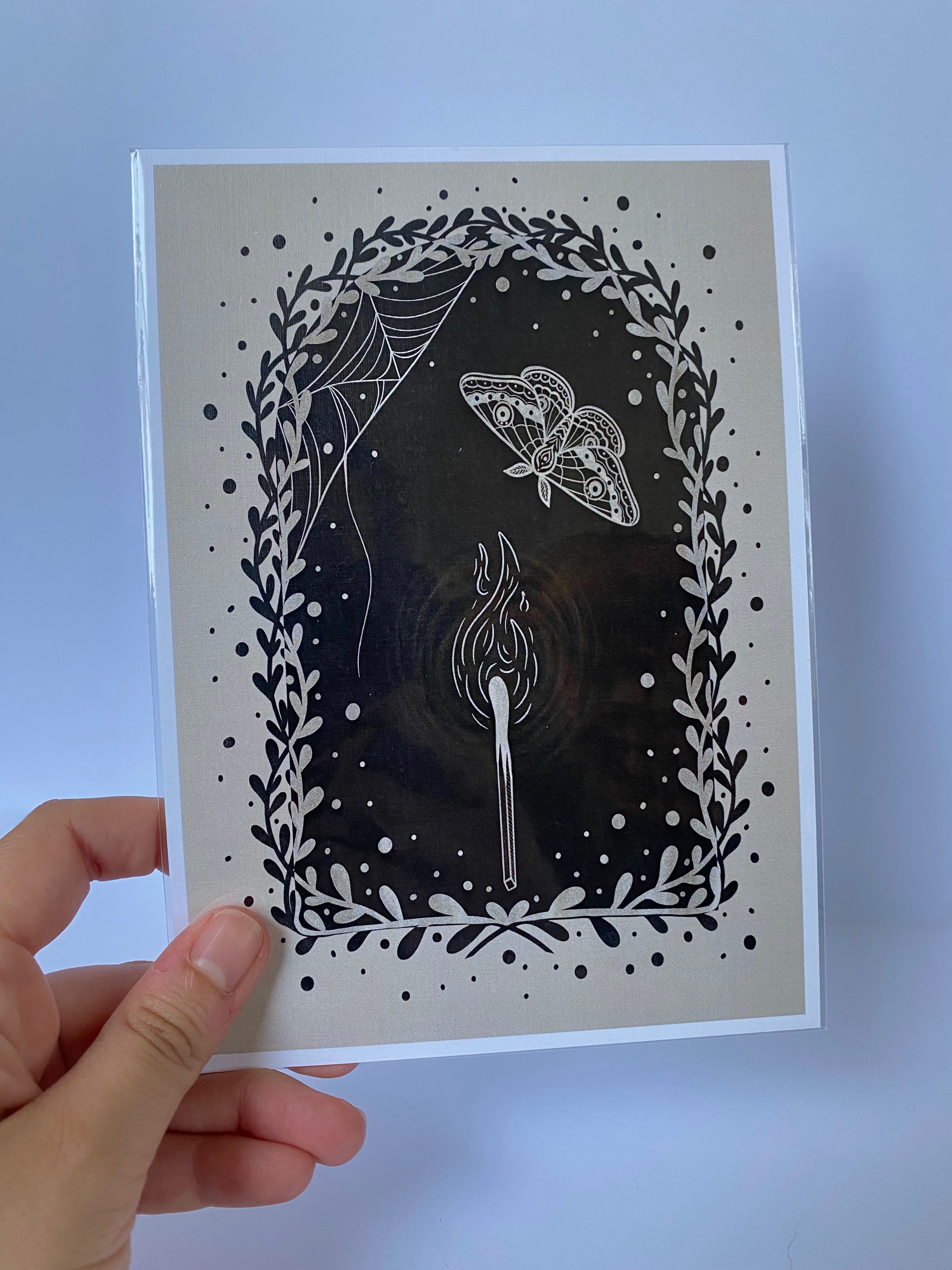 Moth to a Flame Print