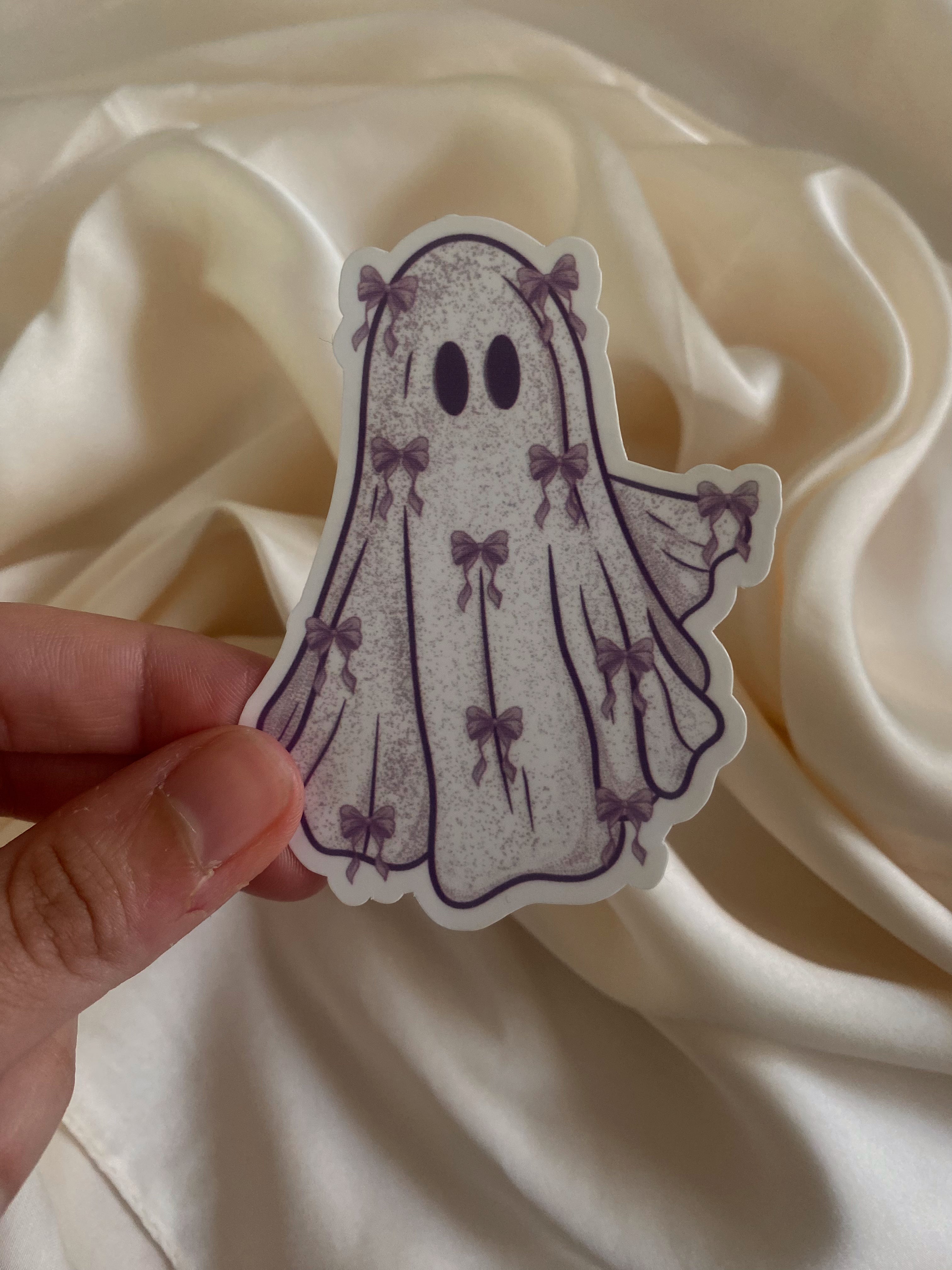 Bow Ghost Sticker