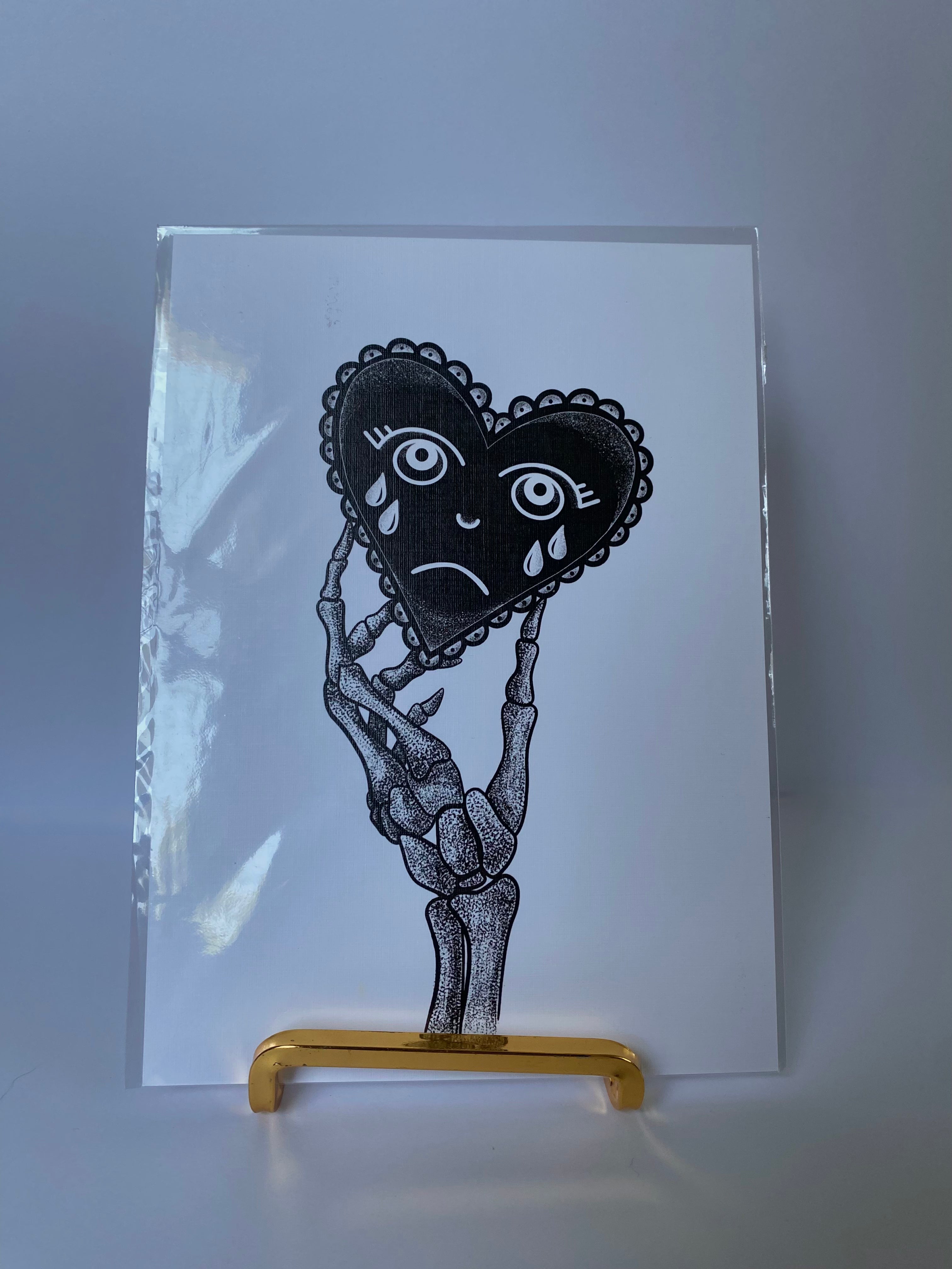 Crying Heart Print