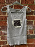 Upcycled Lace patch work tank