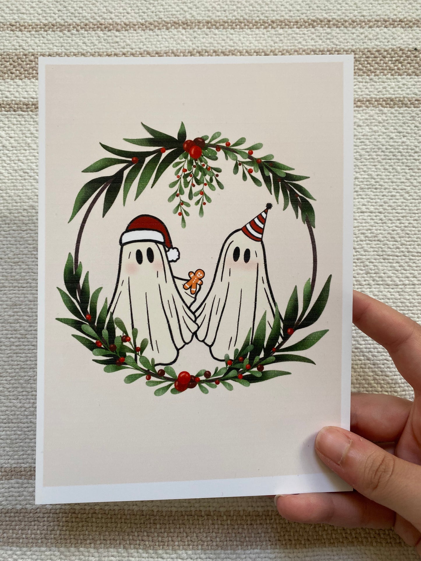 Mistletoe Ghost Print