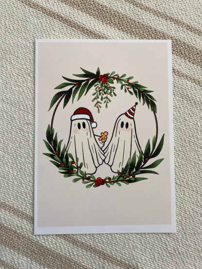 Mistletoe Ghost Print