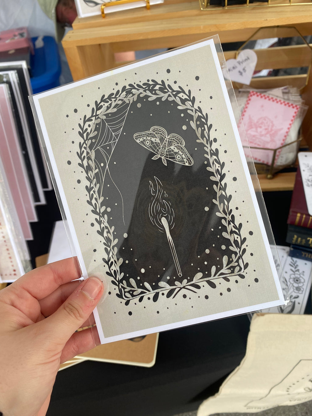 Moth to a Flame Print