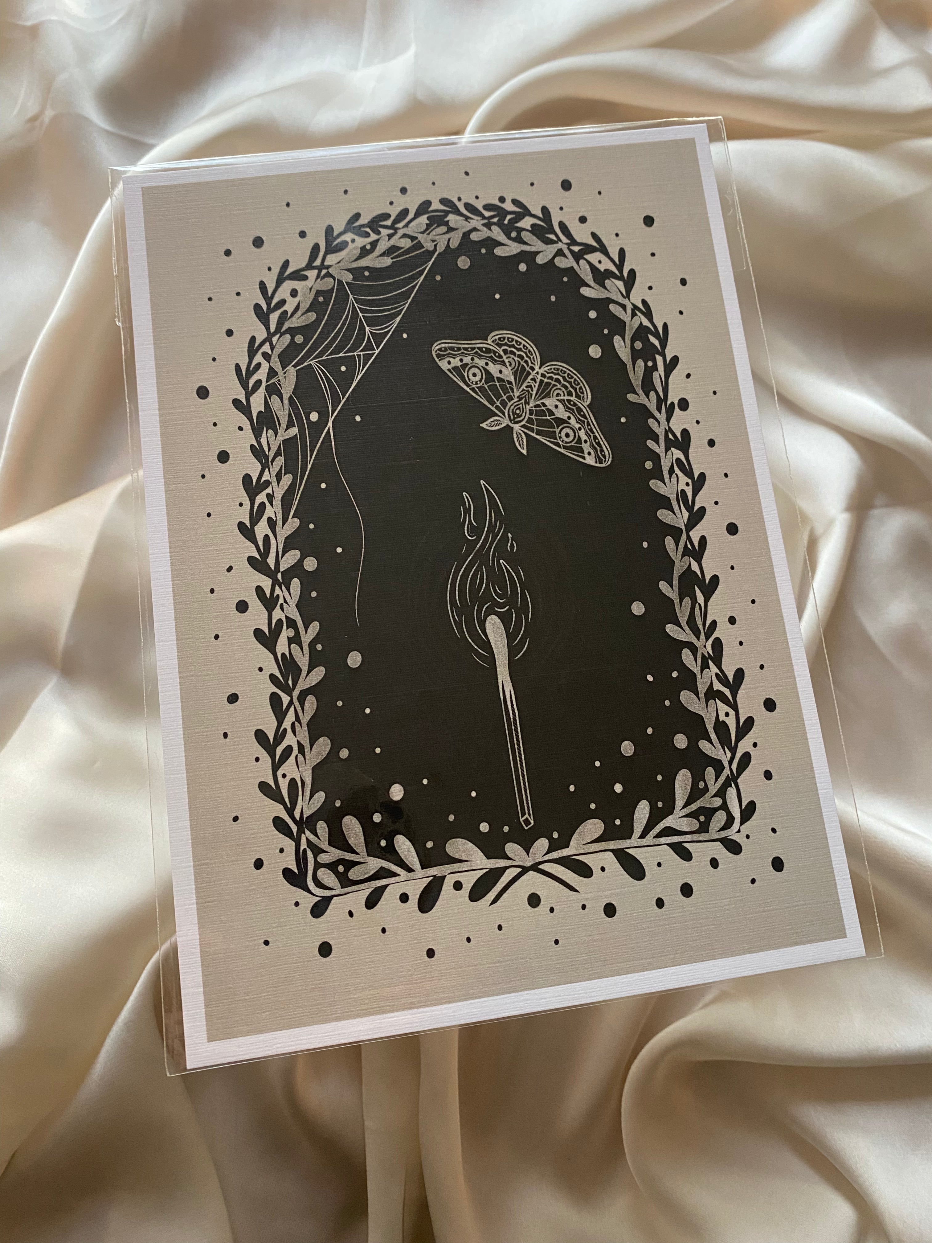 Moth to a Flame Print