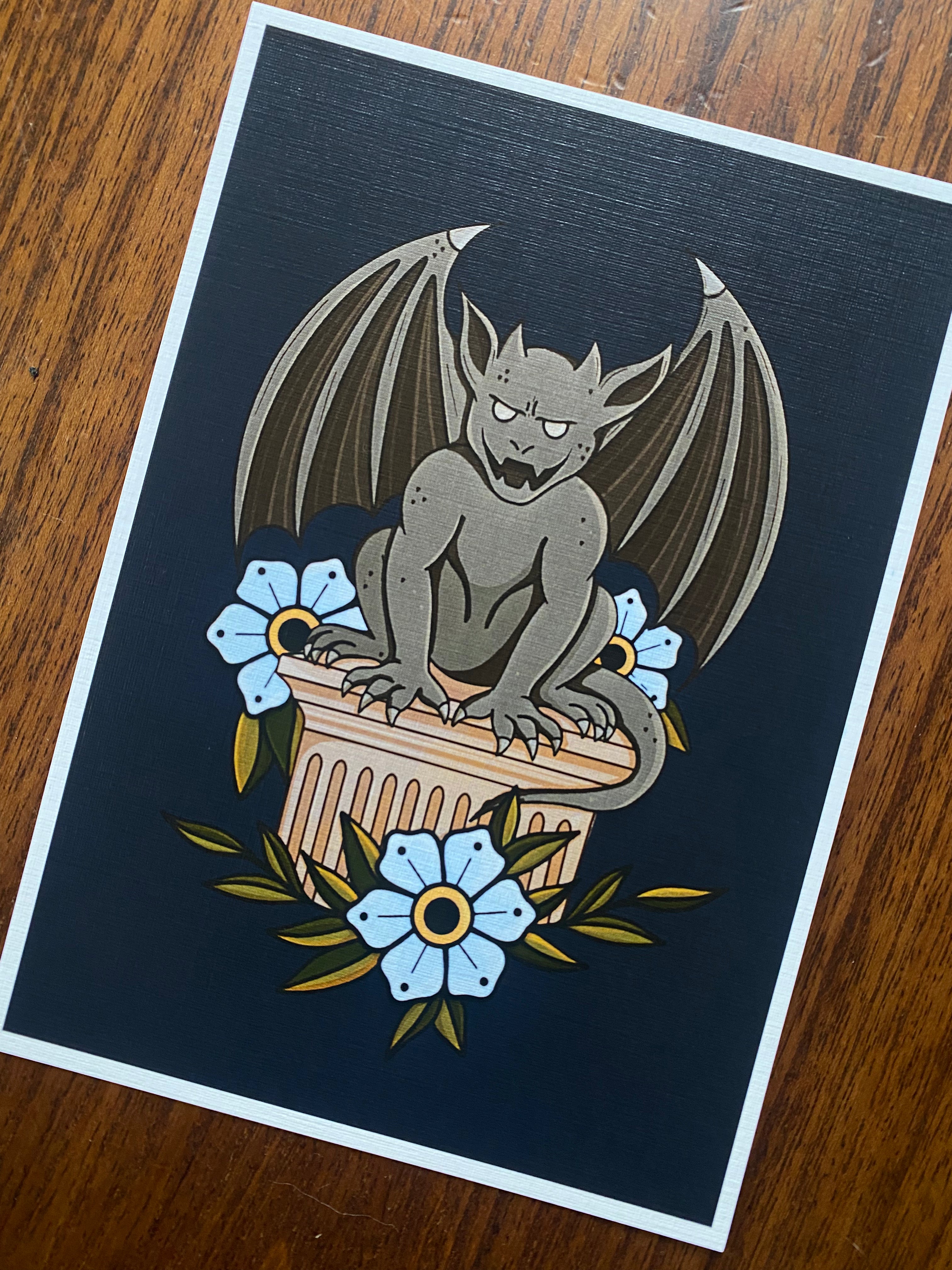 Gargoyle print