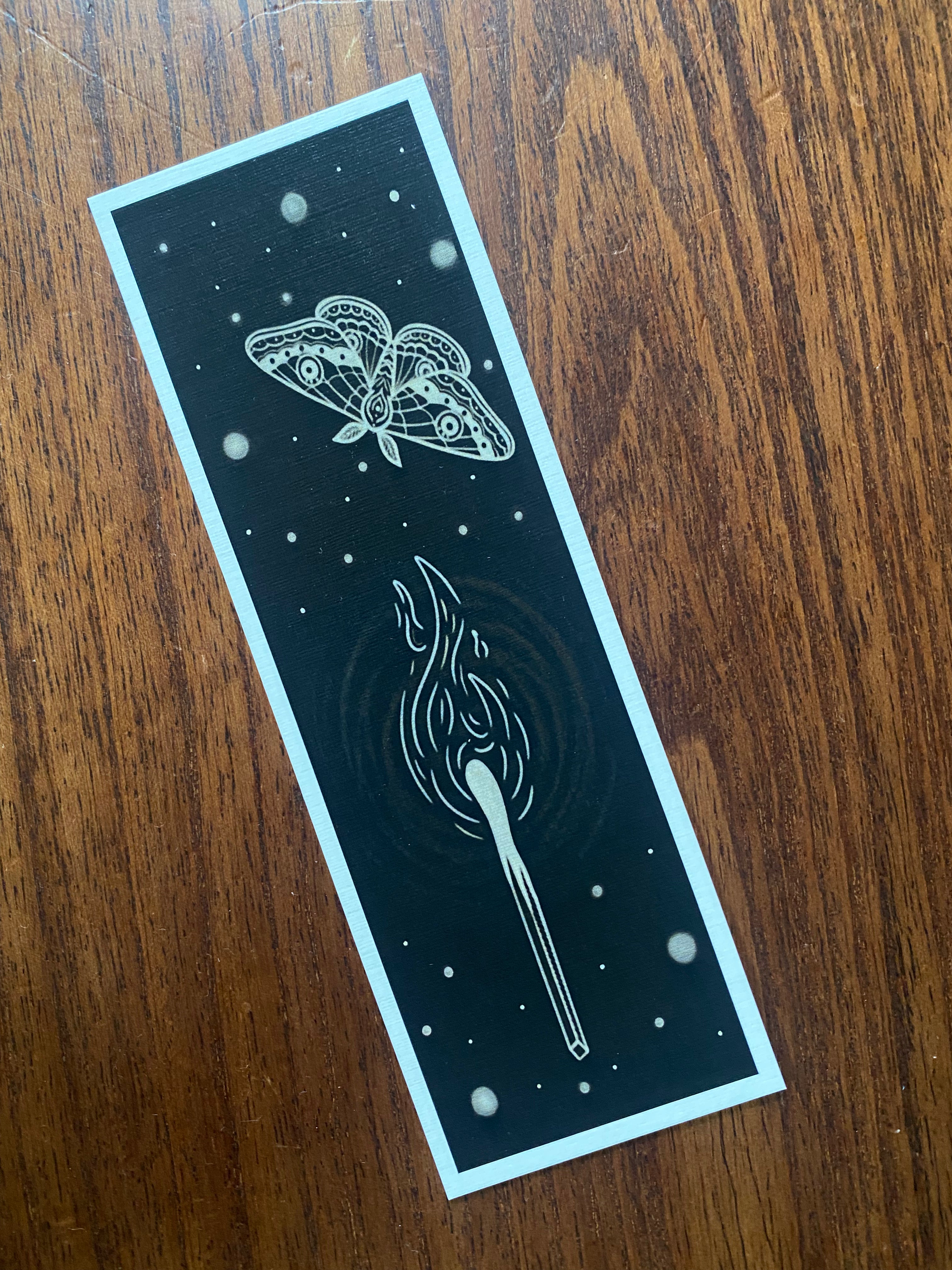 Moth to a Flame Bookmark