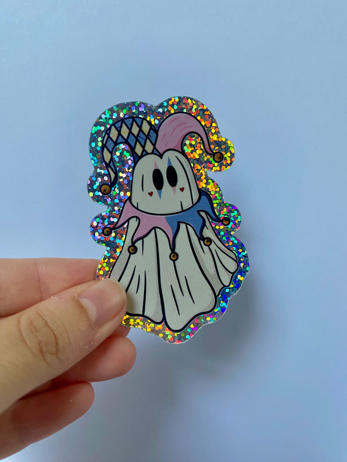 Jester Ghost Sticker