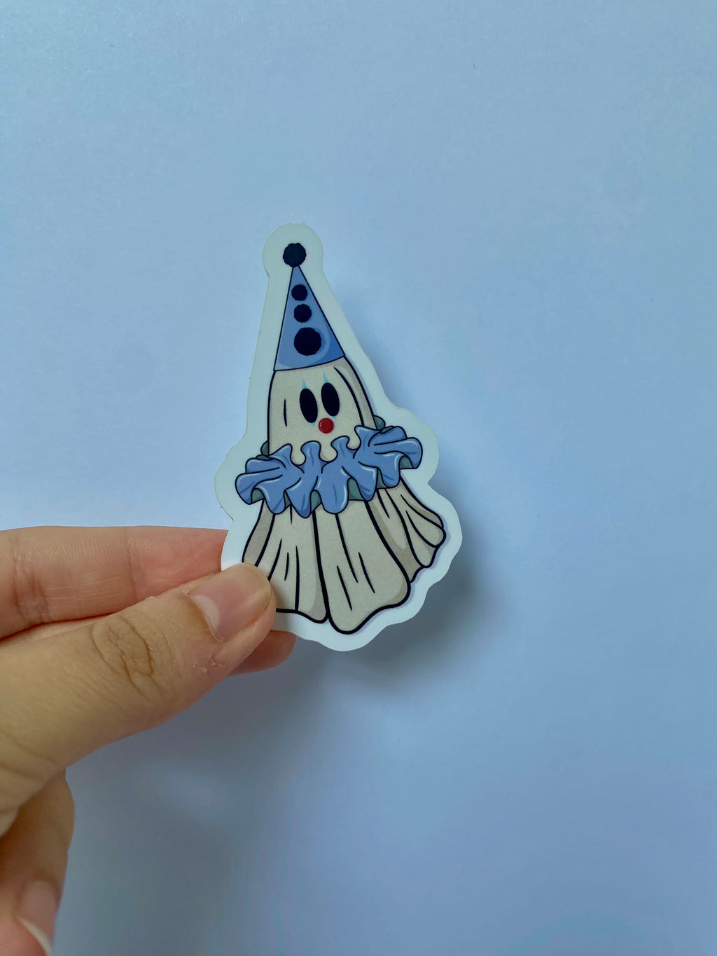Clown Ghost Sticker