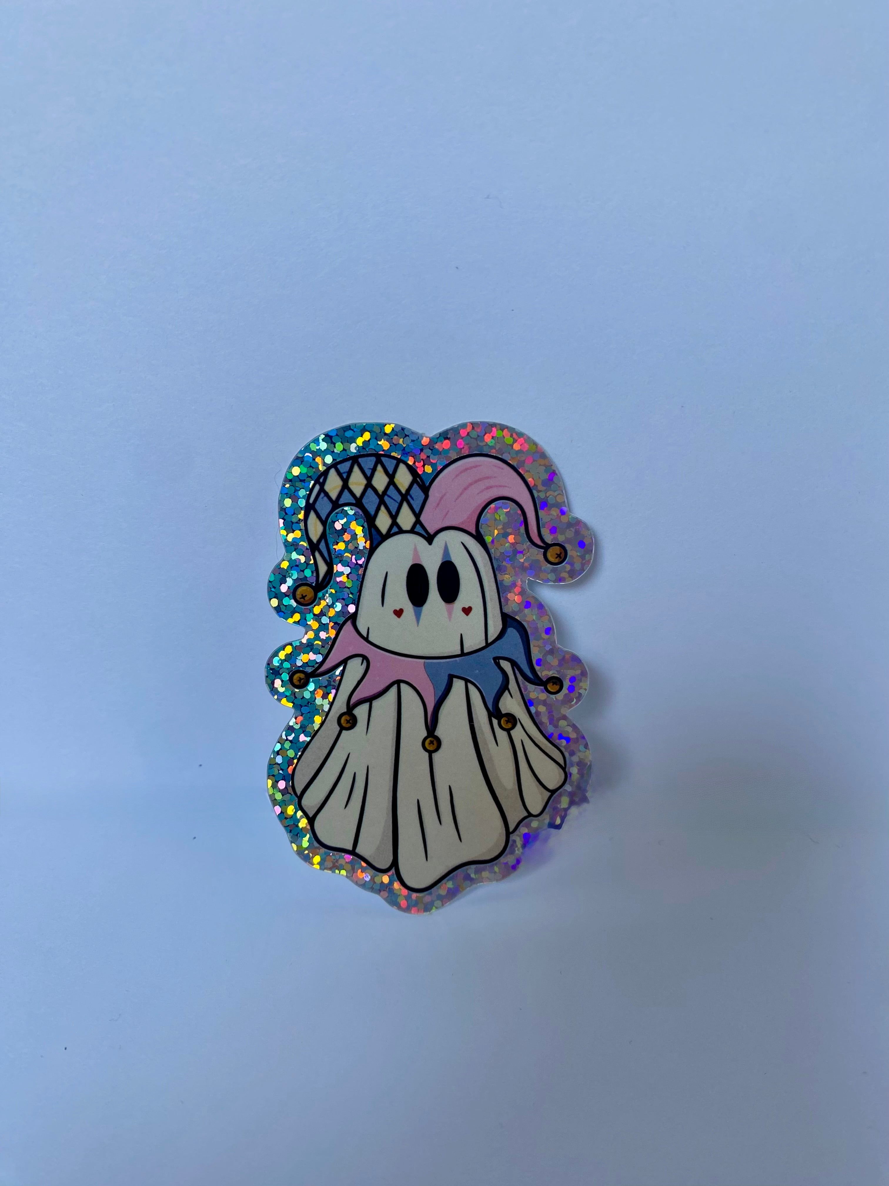 Jester Ghost Sticker