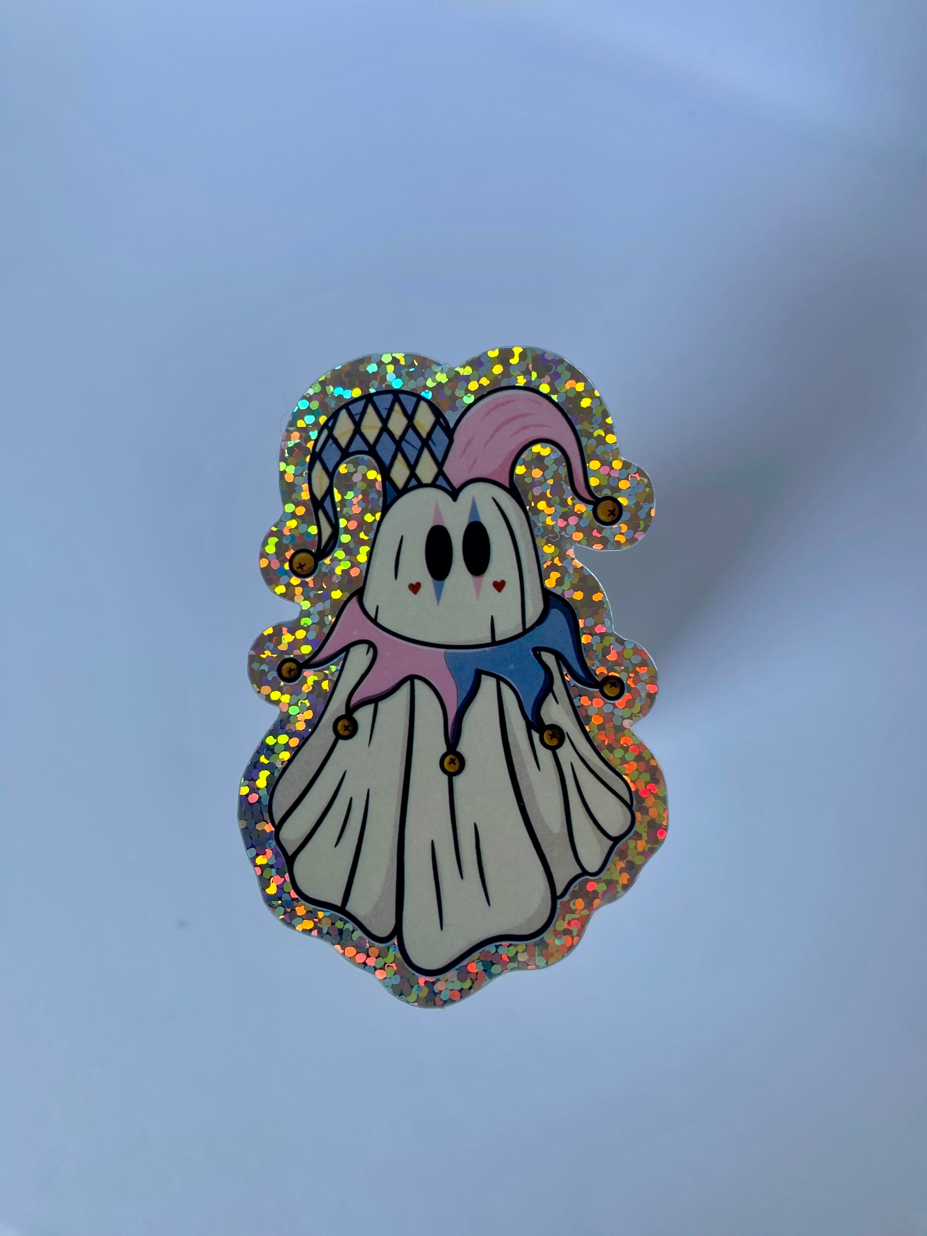 Jester Ghost Sticker